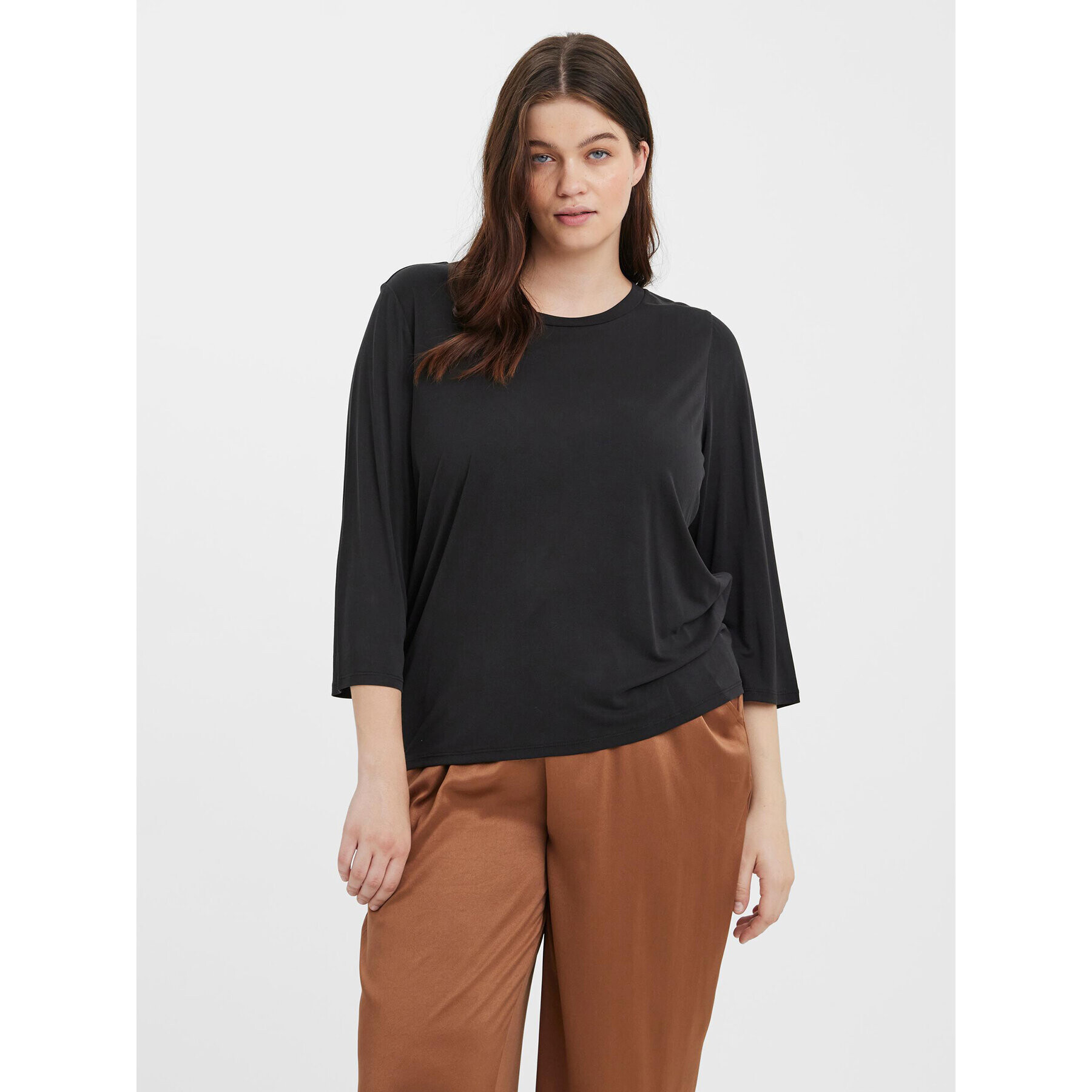 Vero Moda Curve Halenka Evabia 10279540 Černá Regular Fit - Pepit.cz