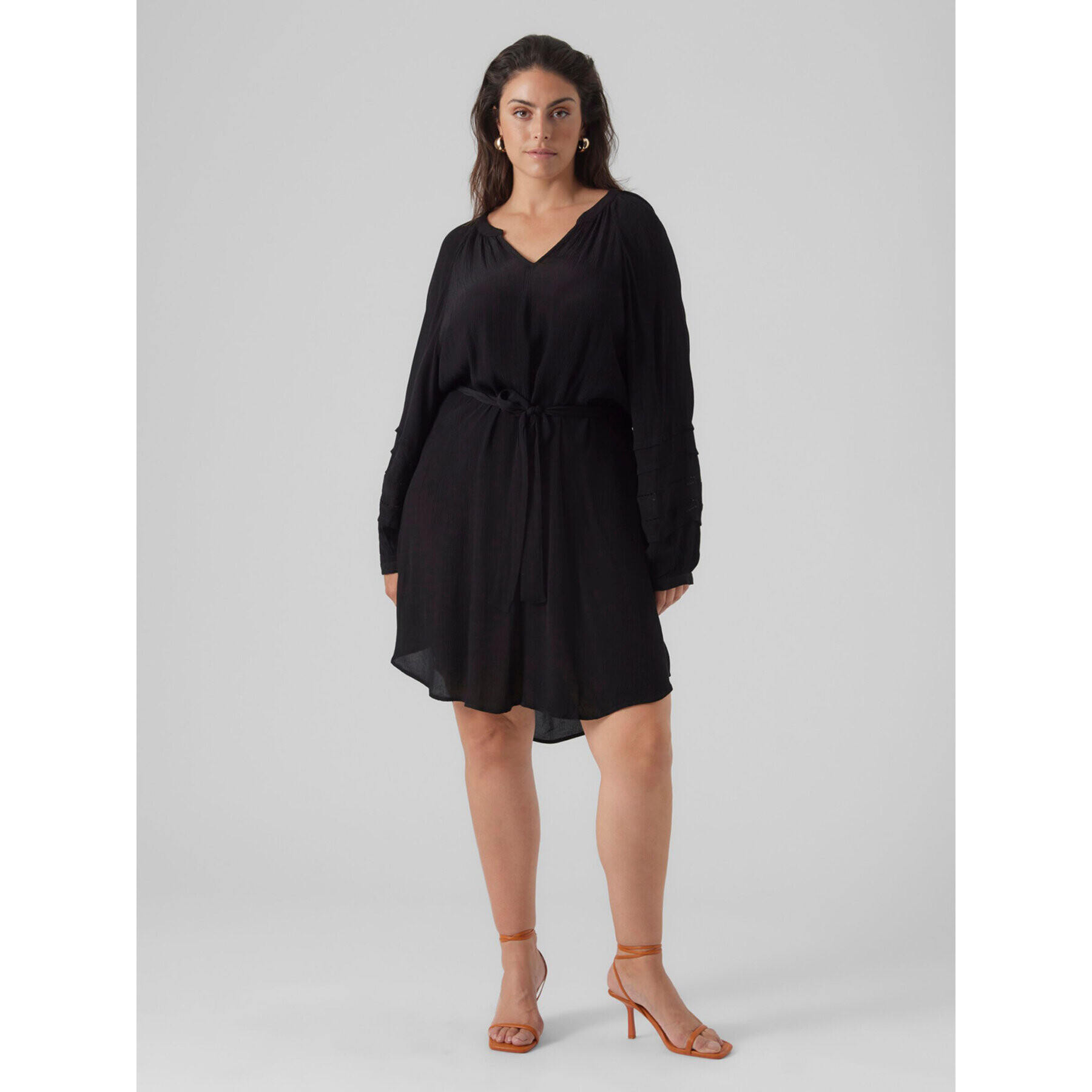 Vero Moda Curve Každodenní šaty 10297334 Černá Regular Fit - Pepit.cz