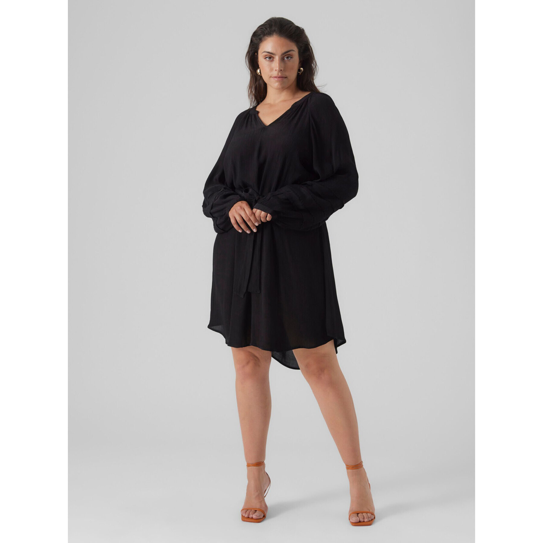 Vero Moda Curve Každodenní šaty 10297334 Černá Regular Fit - Pepit.cz