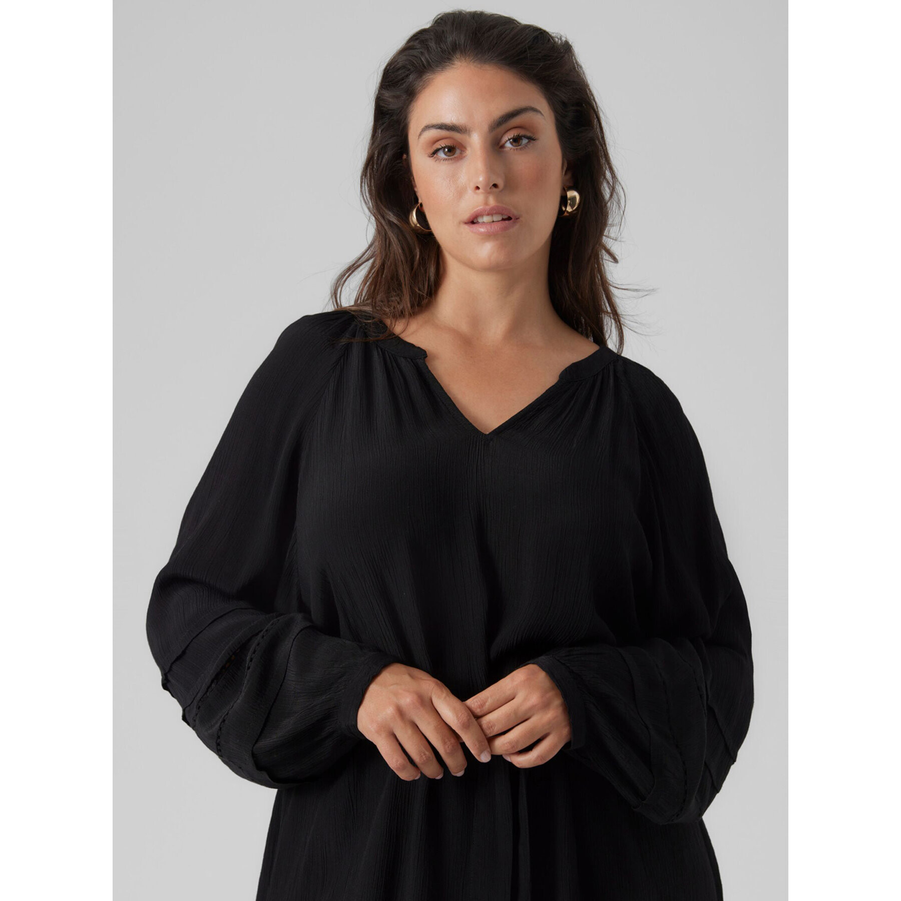 Vero Moda Curve Každodenní šaty 10297334 Černá Regular Fit - Pepit.cz