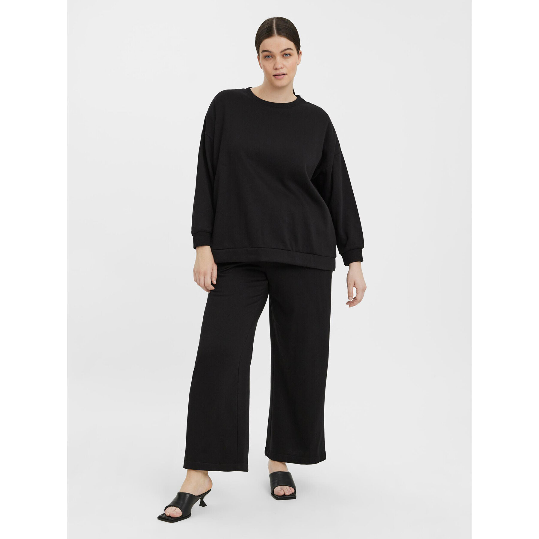 Vero Moda Curve Mikina Ea 10273013 Černá Regular Fit - Pepit.cz