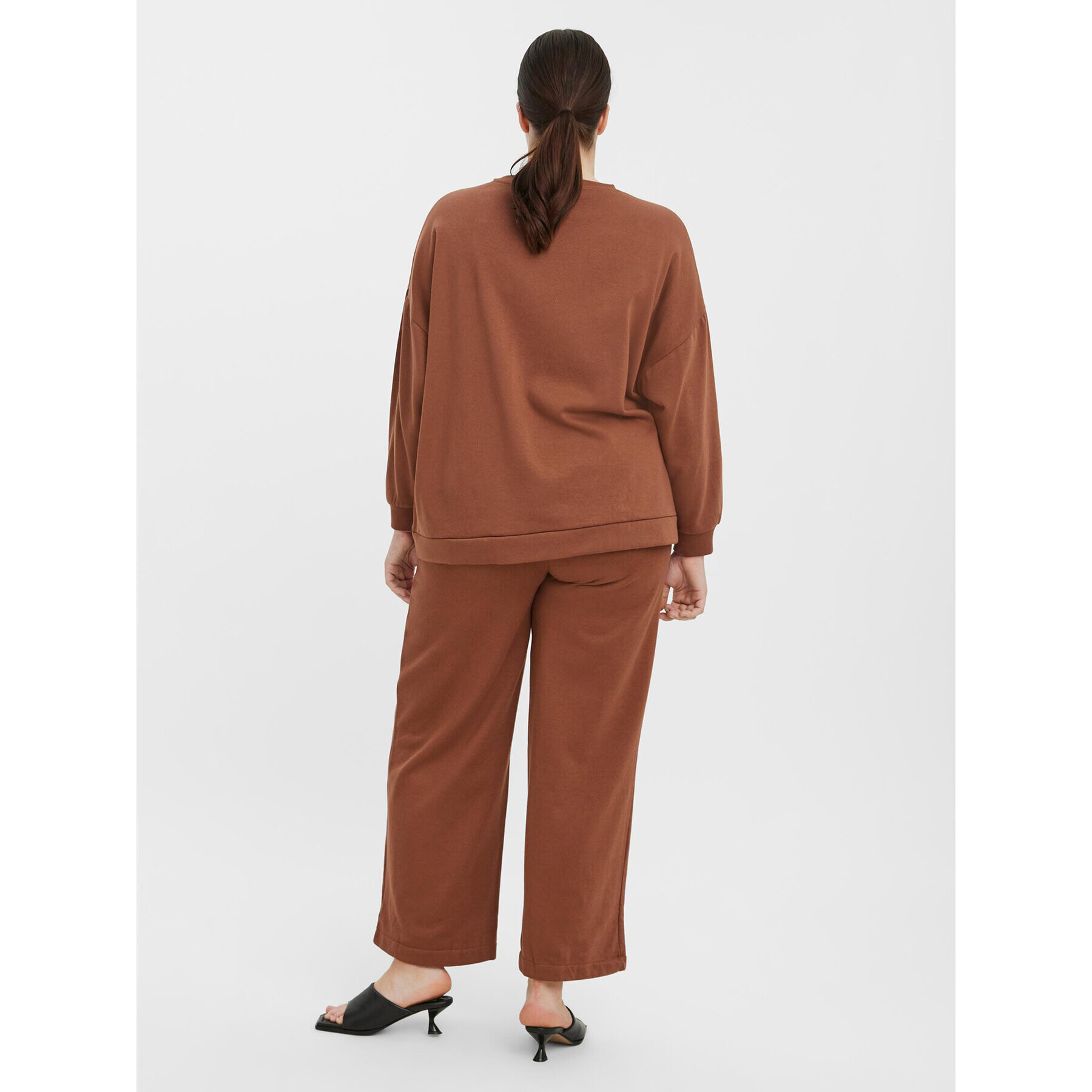 Vero Moda Curve Mikina Ea 10273013 Hnědá Oversize - Pepit.cz