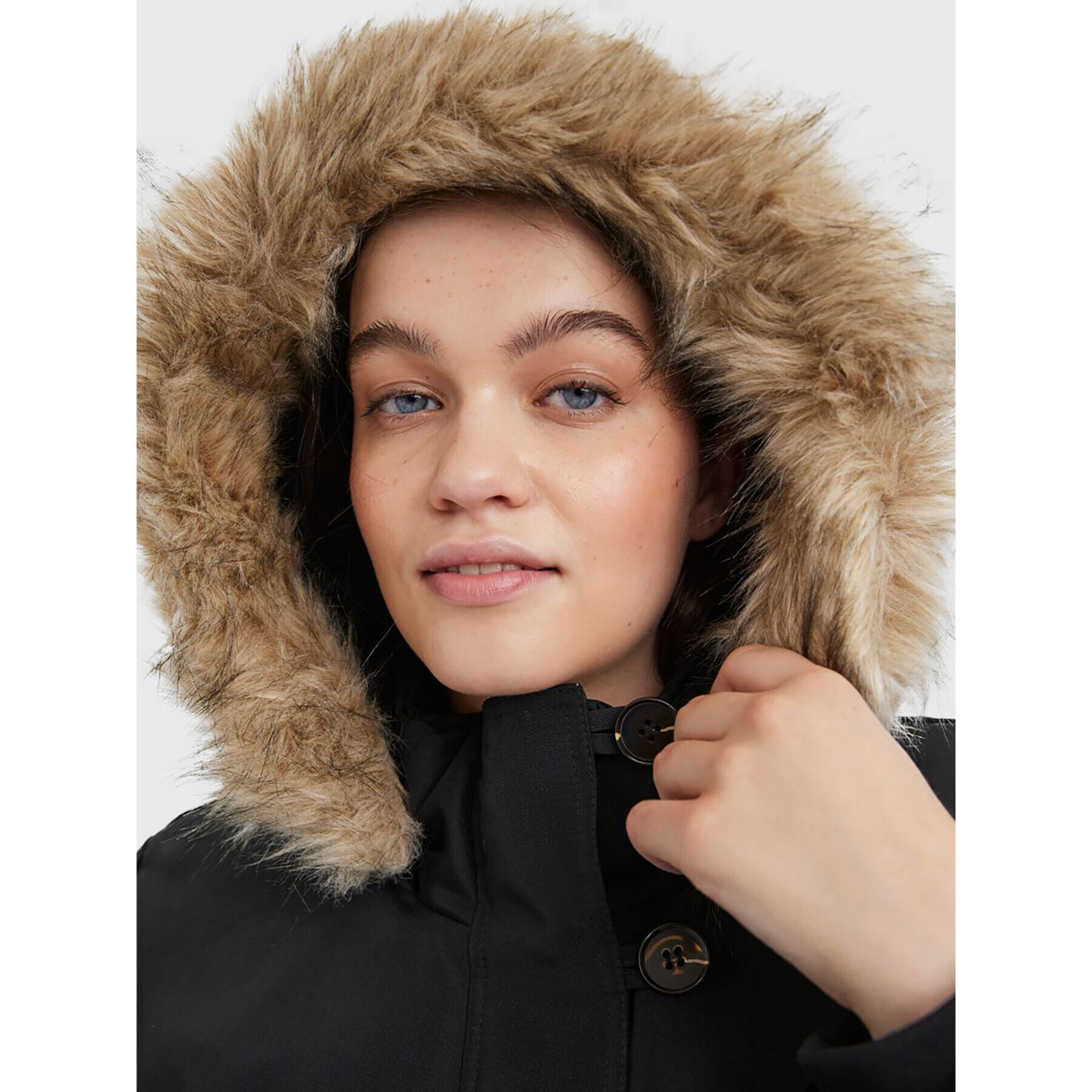 Vero Moda Curve Parka Storm 10276474 Černá Regular Fit - Pepit.cz