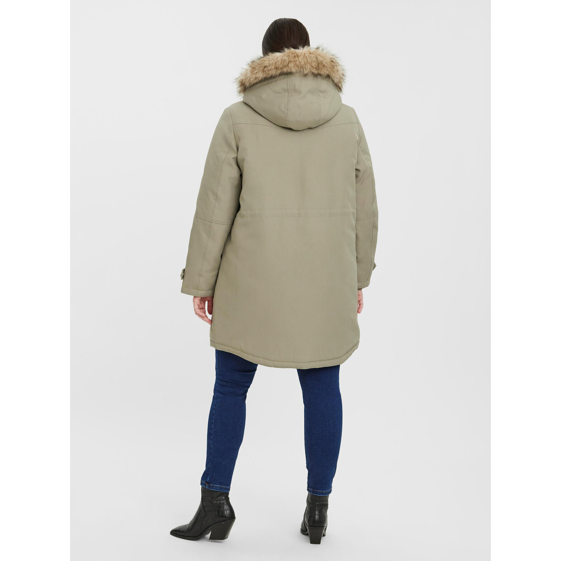 Vero Moda Curve Parka Trok 10267442 Zelená Regular Fit - Pepit.cz