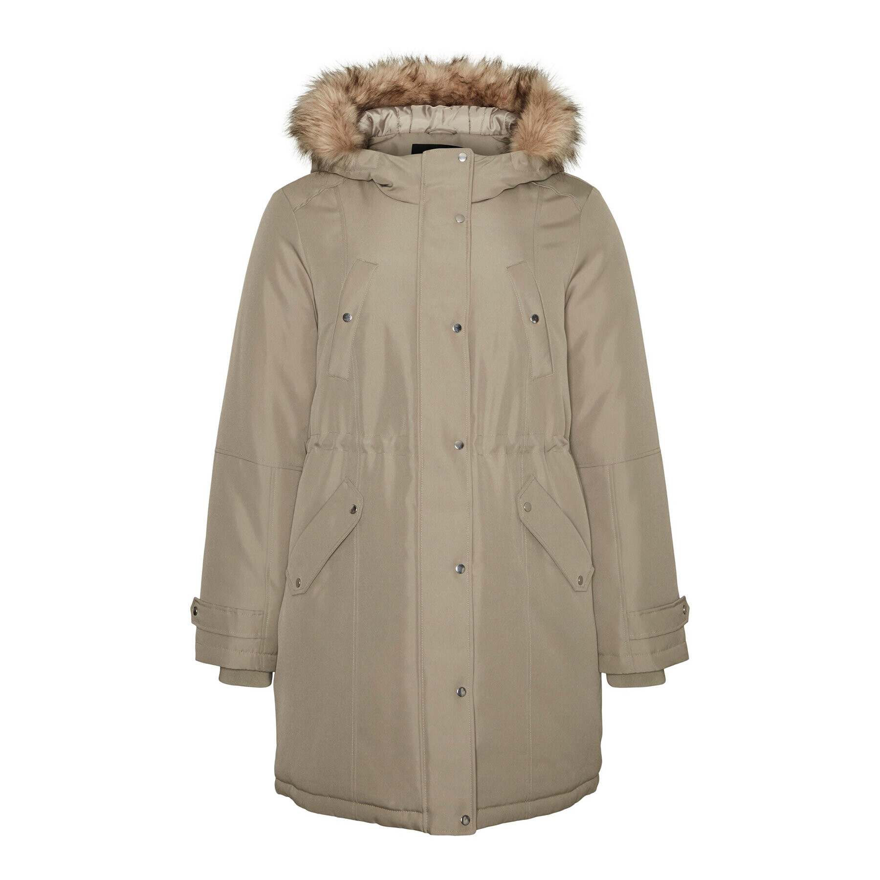 Vero Moda Curve Parka Trok 10267442 Zelená Regular Fit - Pepit.cz