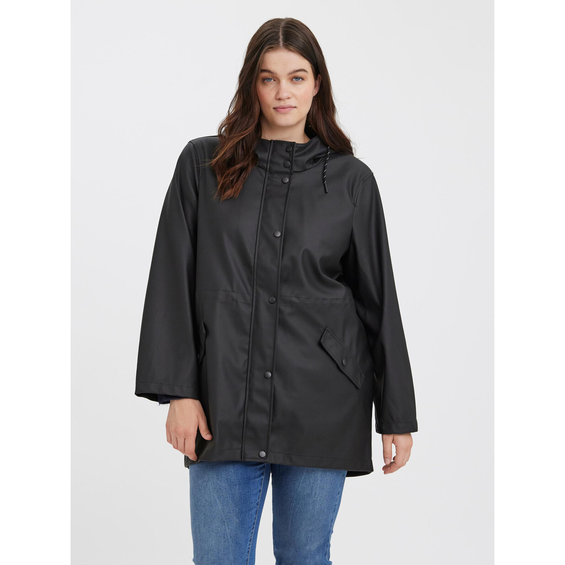 Vero Moda Curve Větrovka Malou 10258070 Černá Regular Fit - Pepit.cz