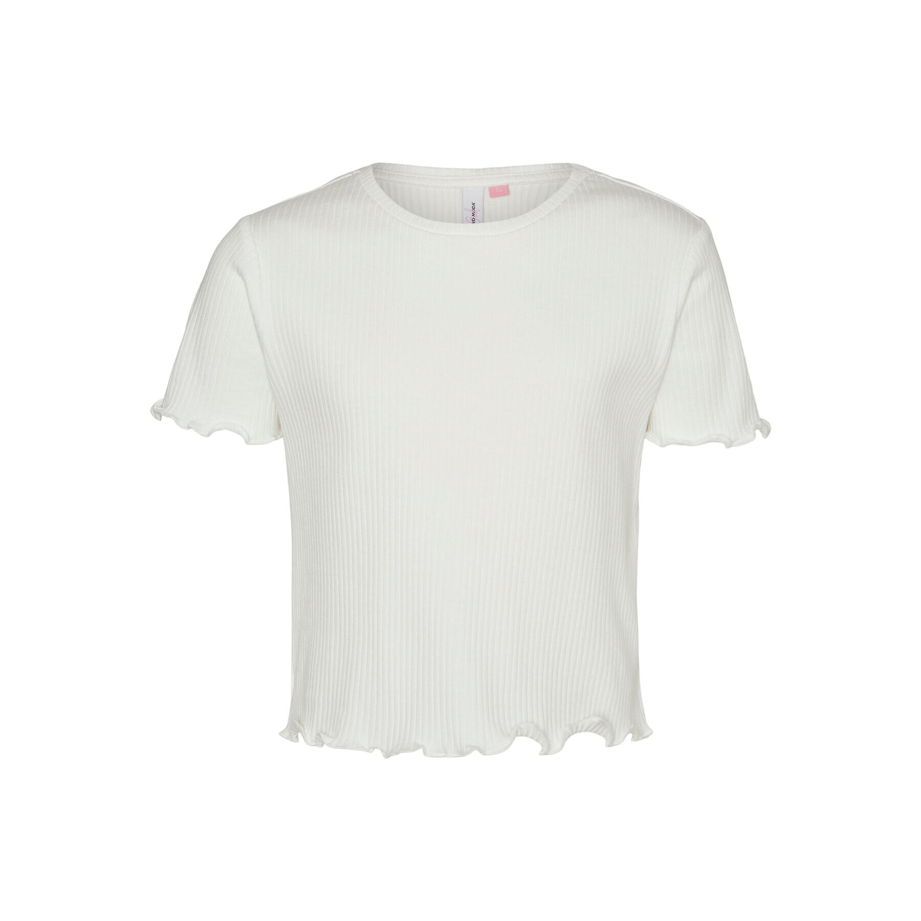 Vero Moda Girl T-Shirt 10285290 Bílá Cropped Fit - Pepit.cz