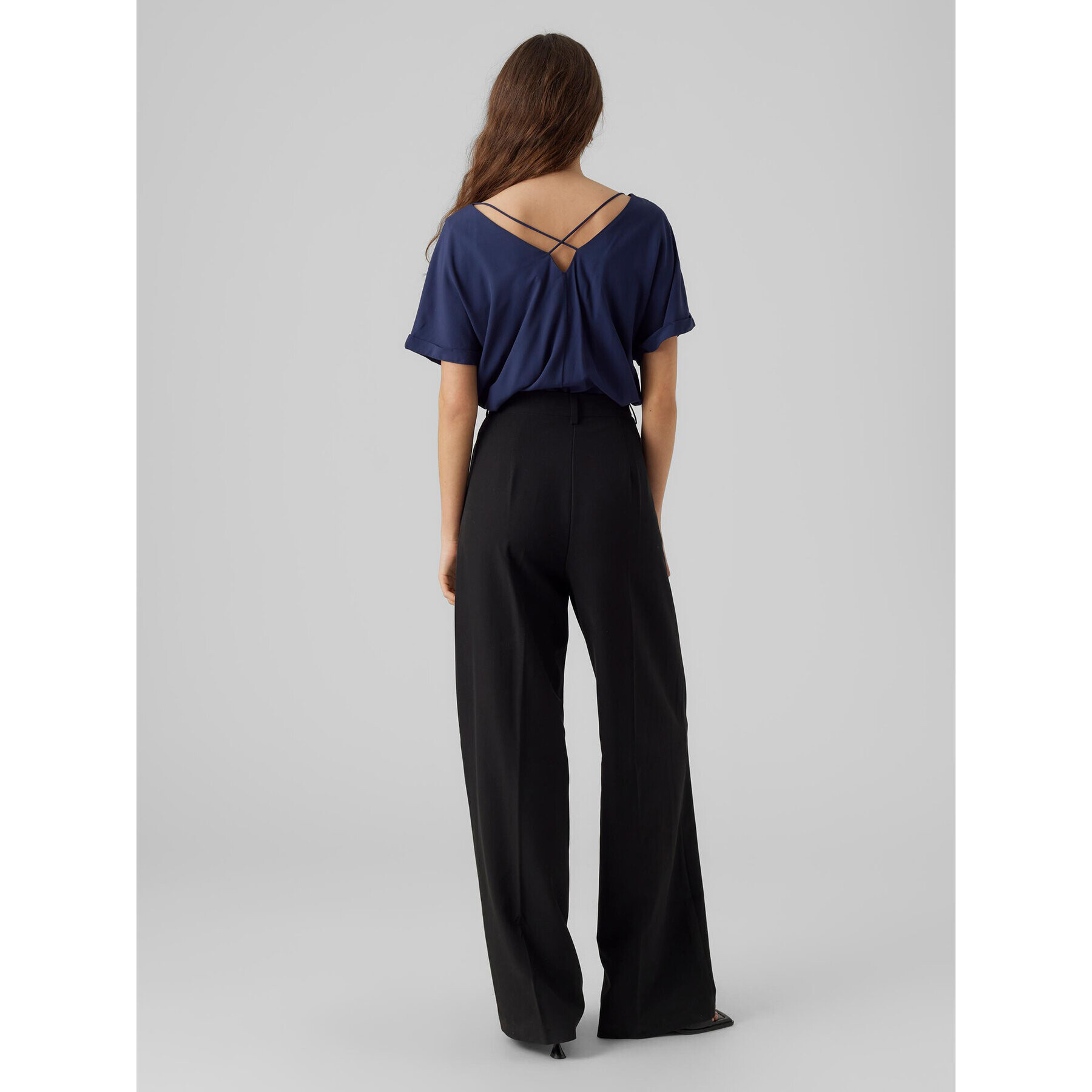 Vero Moda Halenka Flia 10288373 Tmavomodrá Wide Fit - Pepit.cz