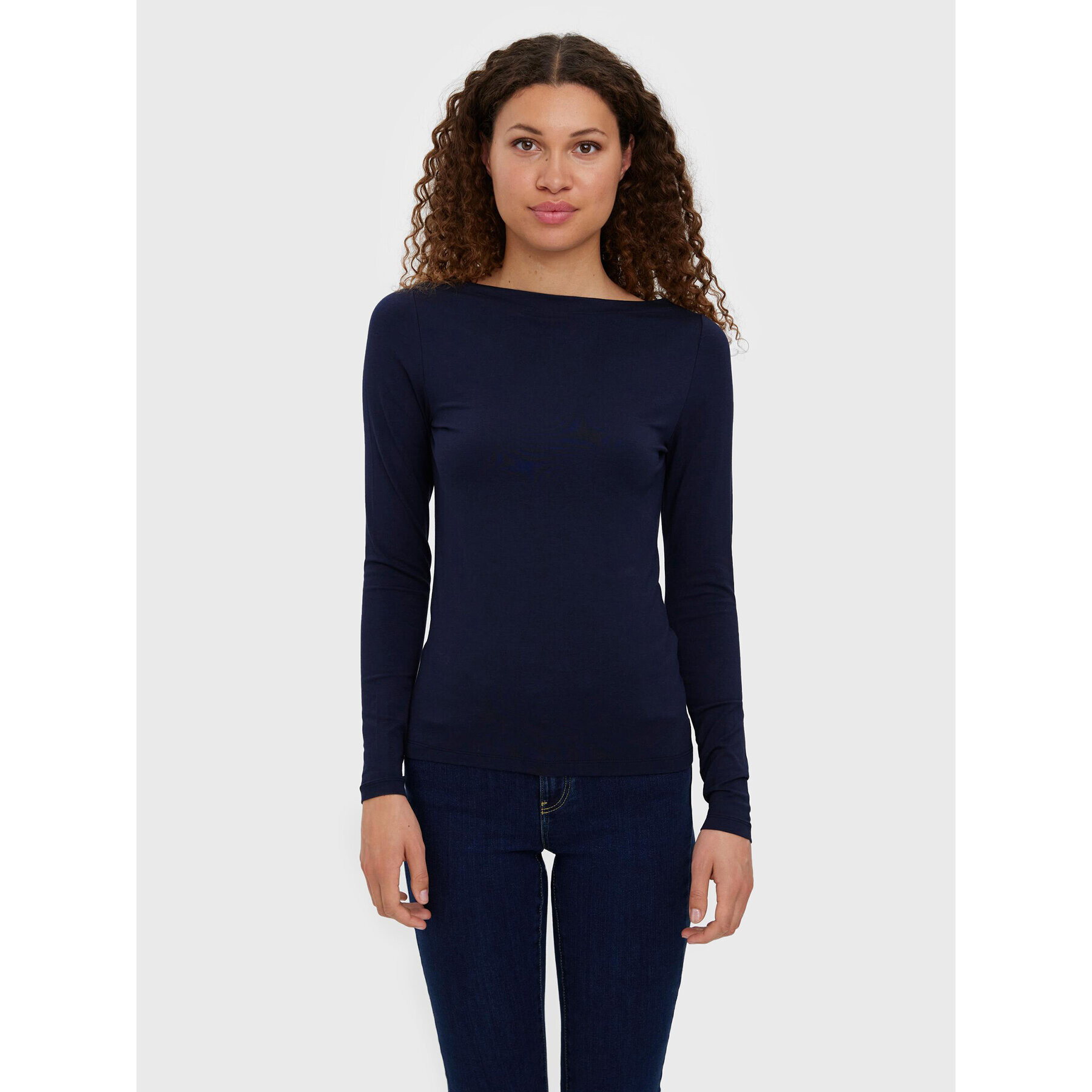 Vero Moda Halenka Panda 10274134 Tmavomodrá Slim Fit - Pepit.cz