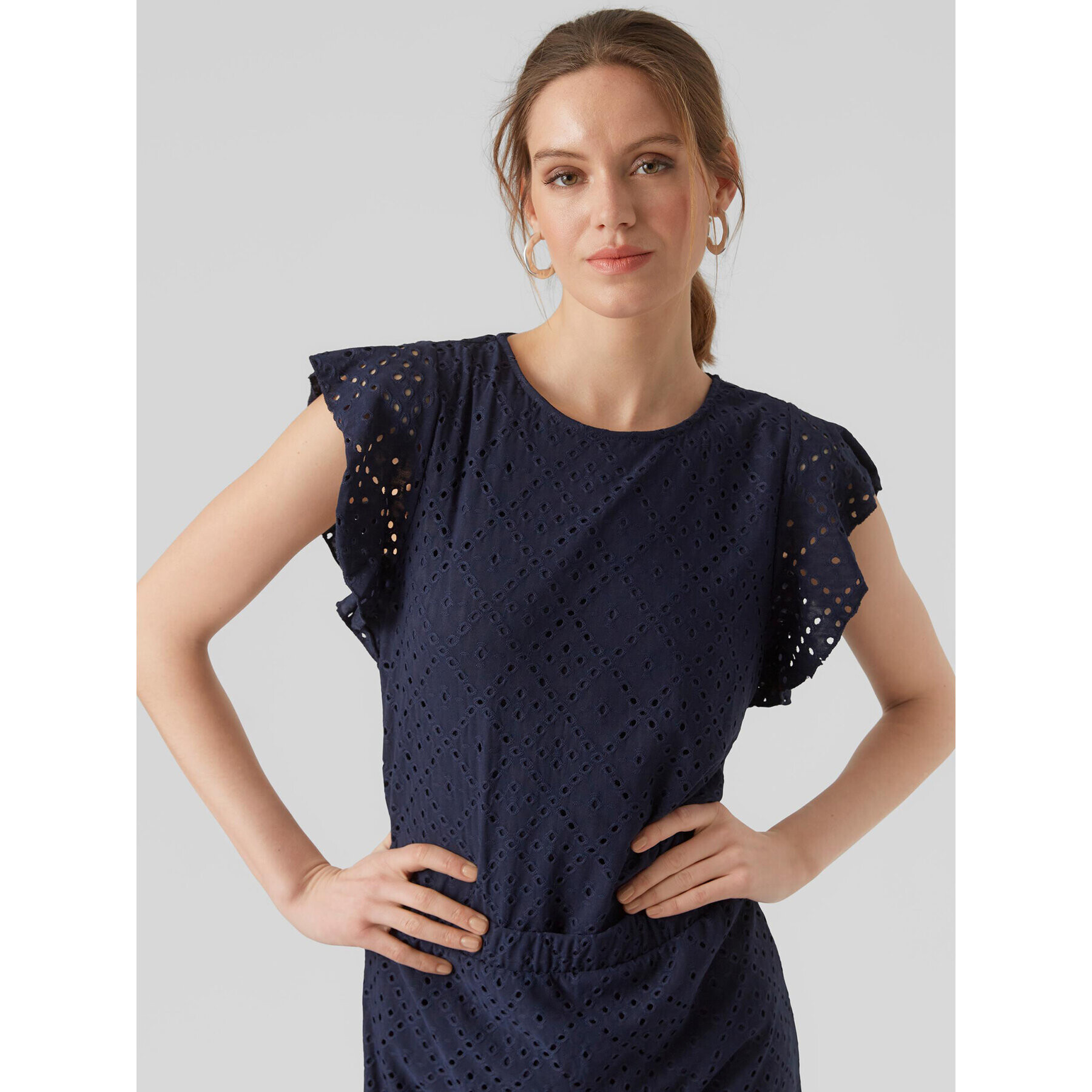 Vero Moda Halenka Tassa 10286067 Tmavomodrá Loose Fit - Pepit.cz