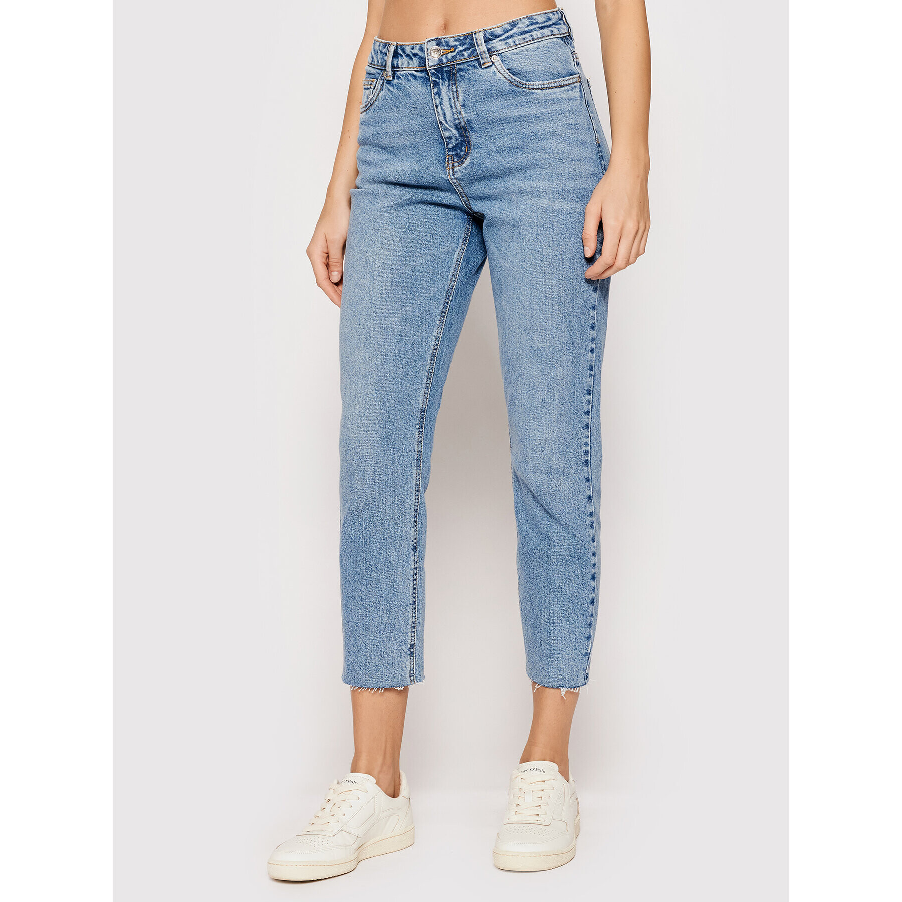 Vero Moda Jeansy Brenda 10247009 Modrá Straight Fit - Pepit.cz