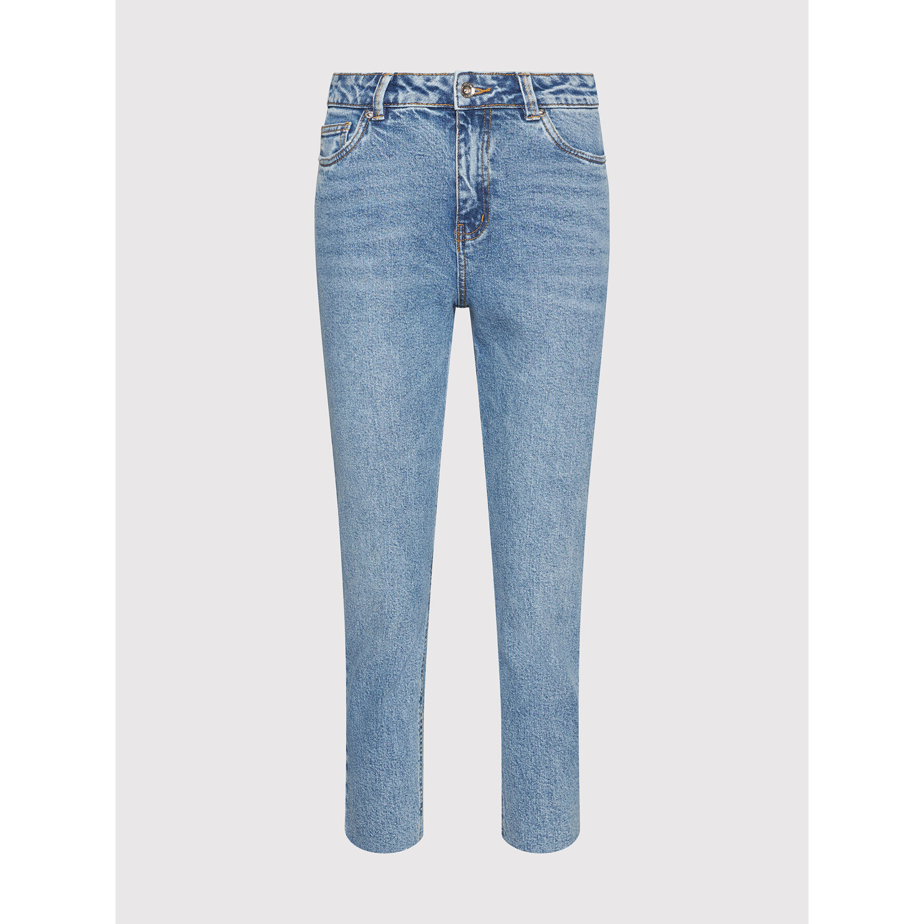 Vero Moda Jeansy Brenda 10247009 Modrá Straight Fit - Pepit.cz