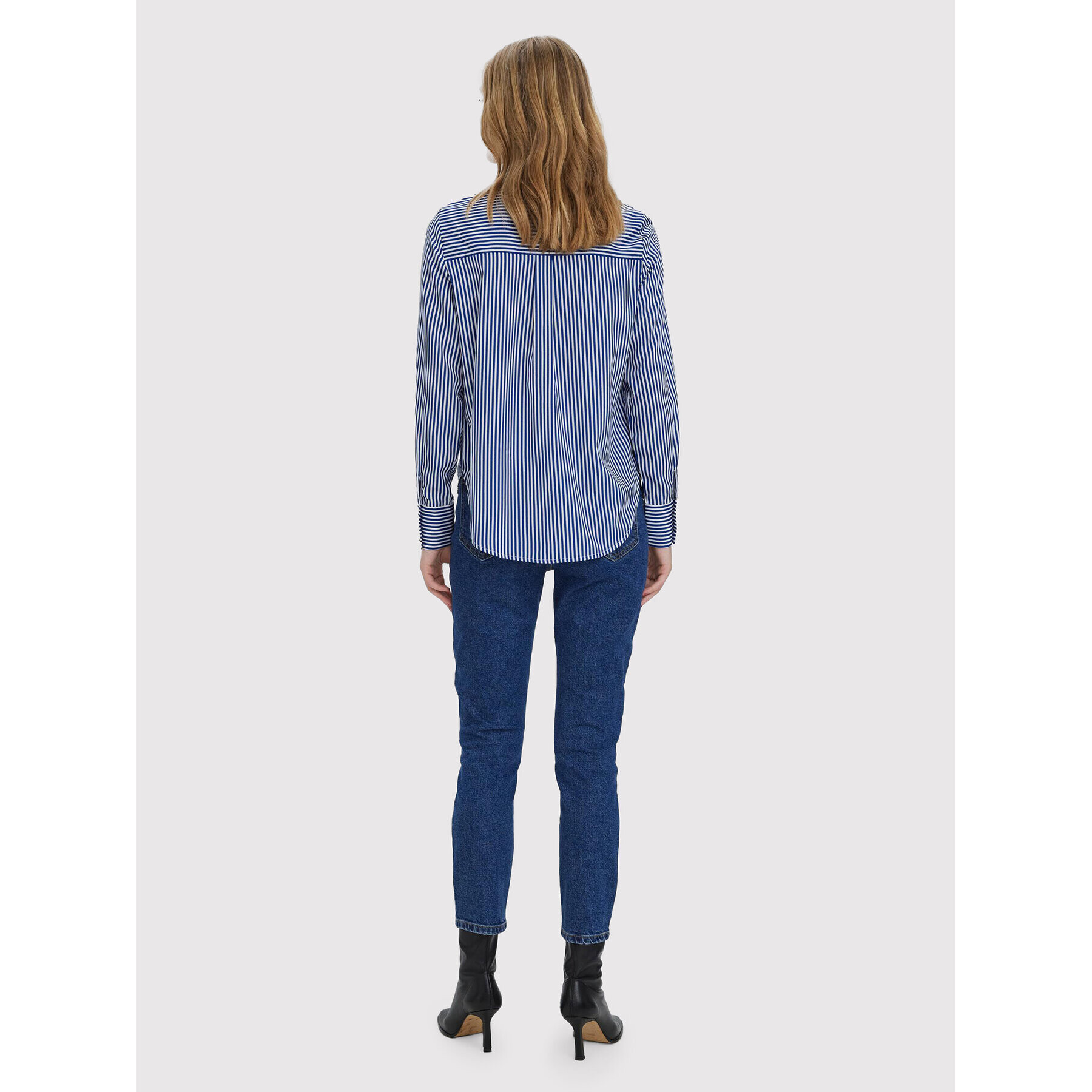 Vero Moda Jeansy Brenda 10268434 Tmavomodrá Straight Fit - Pepit.cz