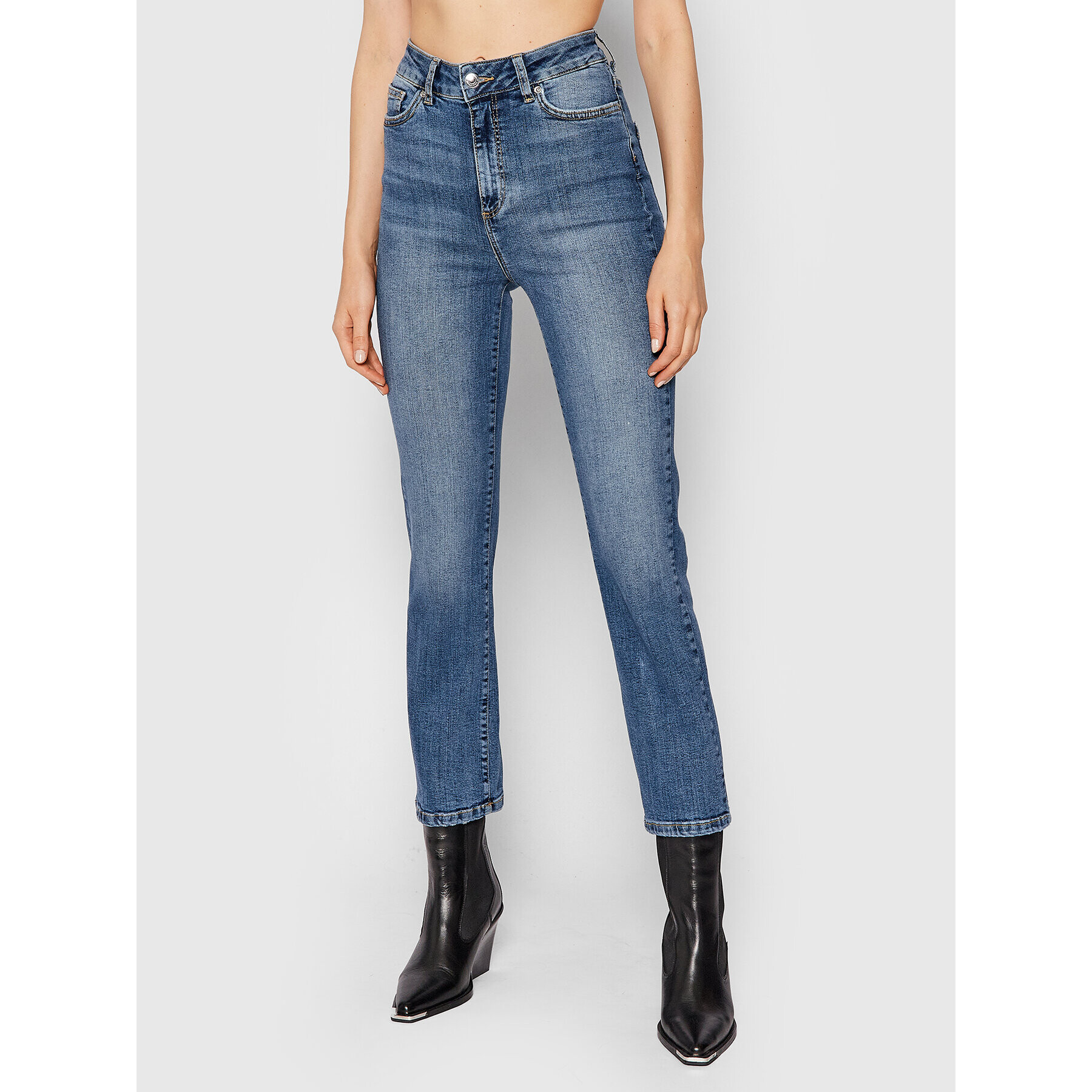 Vero Moda Jeansy Stella 10262737 Tmavomodrá Regular Fit - Pepit.cz