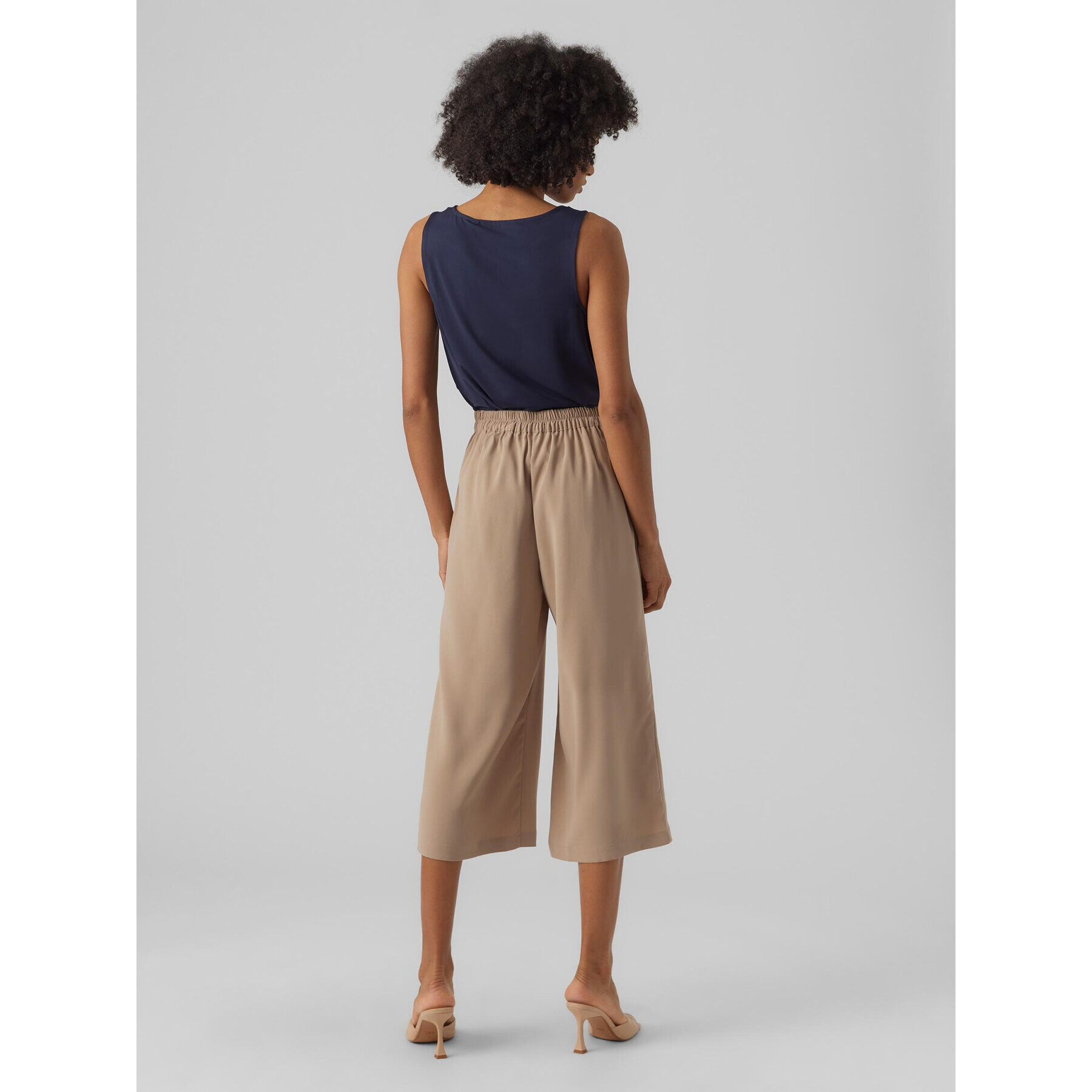 Vero Moda Kalhoty culottes Coco 10289453 Hnědá Loose Fit - Pepit.cz