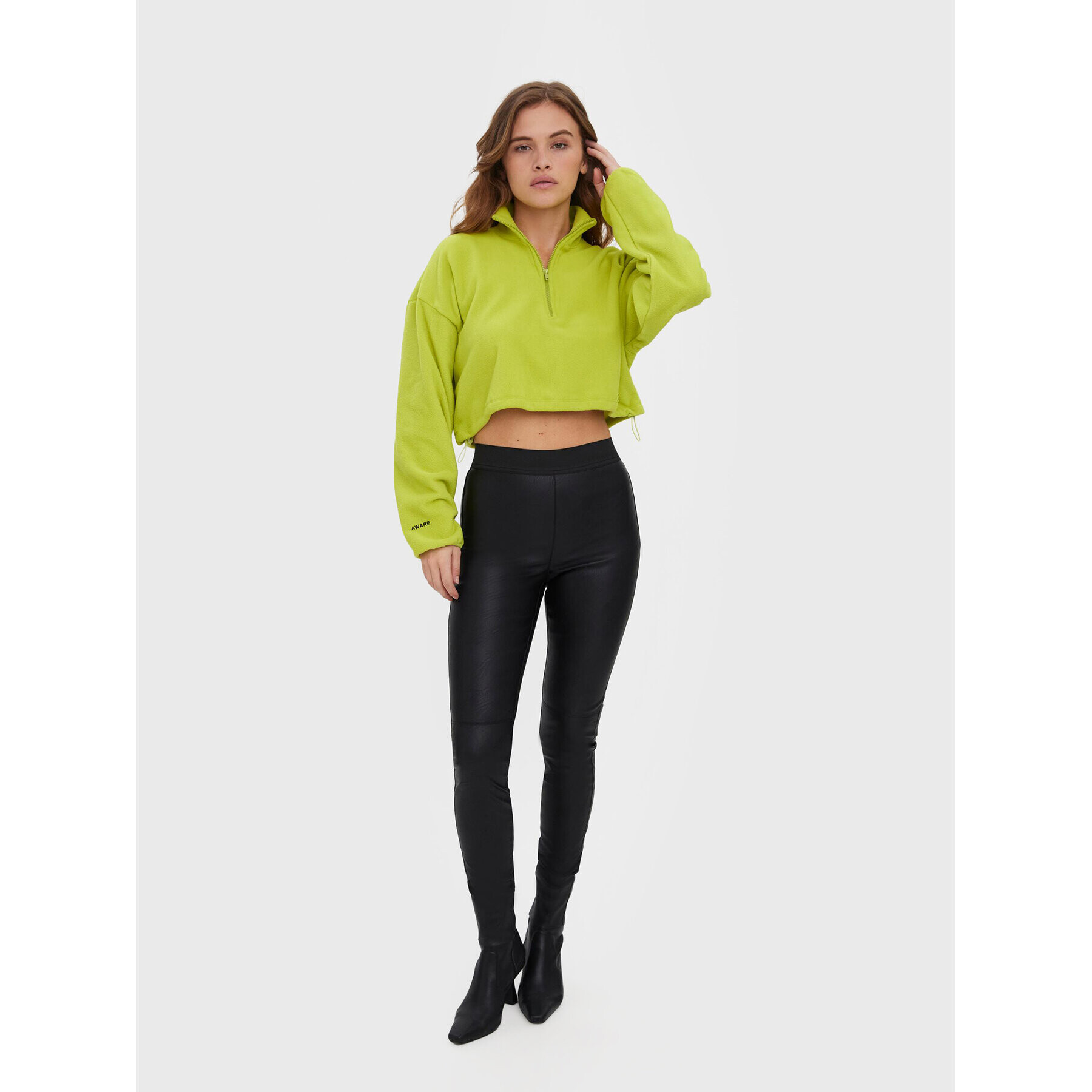 Vero Moda Kalhoty z imitace kůže Storm 10270787 Černá Slim Fit - Pepit.cz