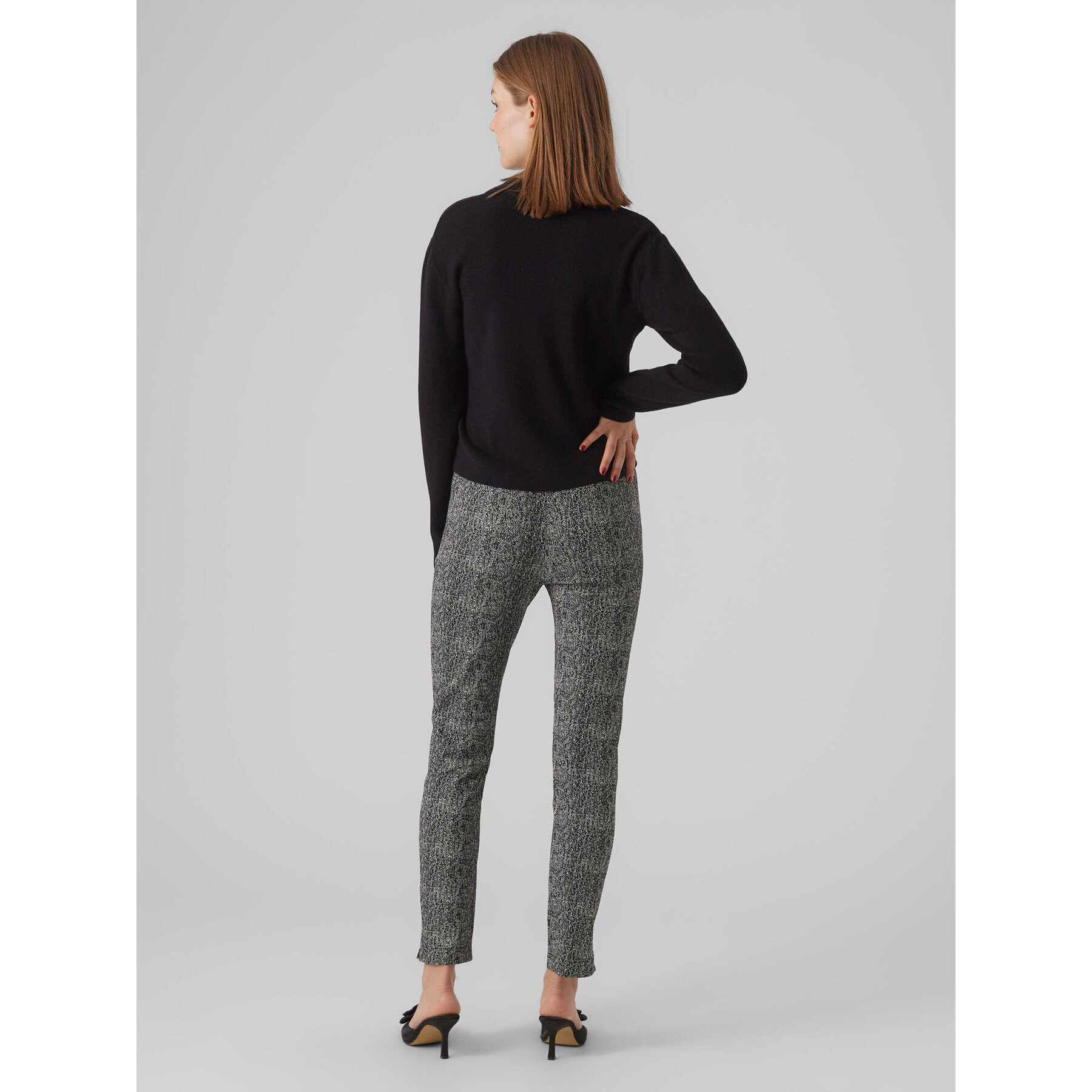 Vero Moda Kalhoty z materiálu 10294377 Šedá Slim Fit - Pepit.cz