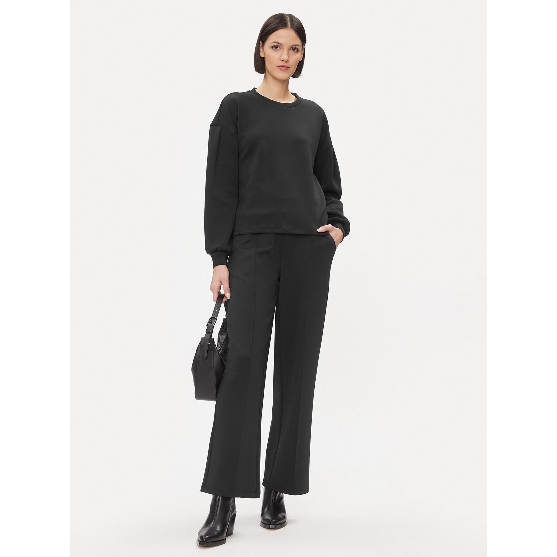 Vero Moda Kalhoty z materiálu 10296830 Černá Relaxed Fit - Pepit.cz