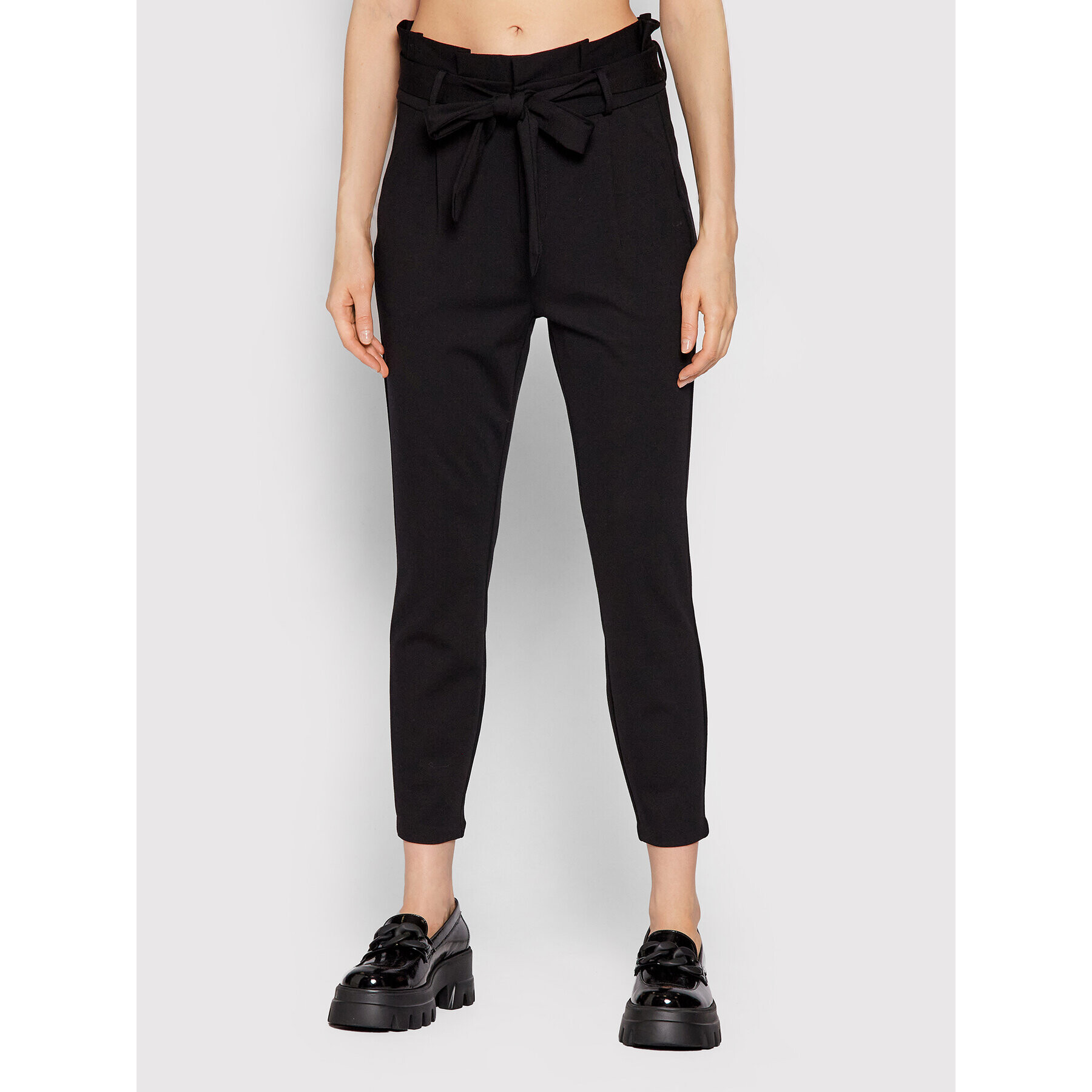 Vero Moda Kalhoty z materiálu Eva 10205932 Černá Relaxed Fit - Pepit.cz