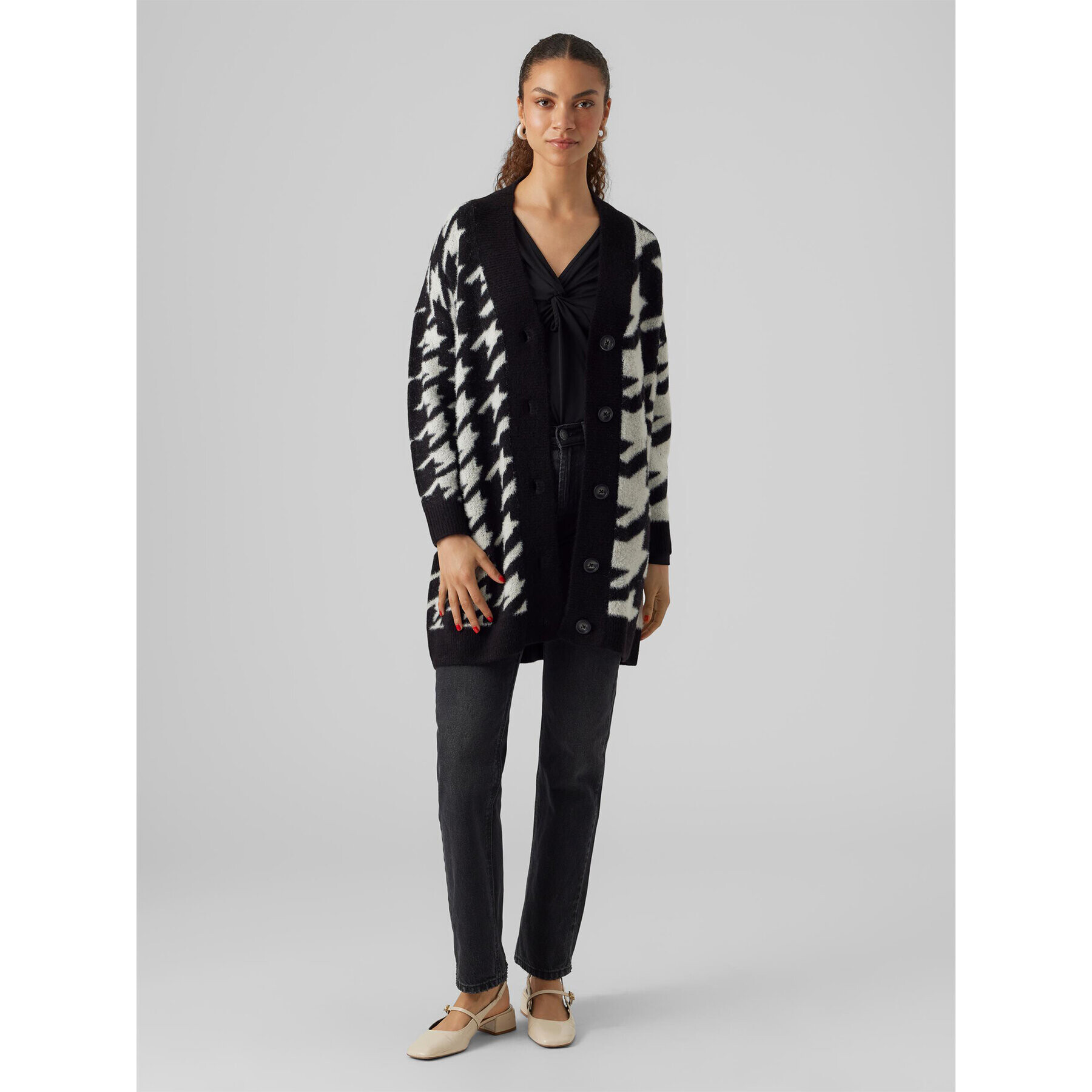 Vero Moda Kardigan 10296785 Černá Regular Fit - Pepit.cz