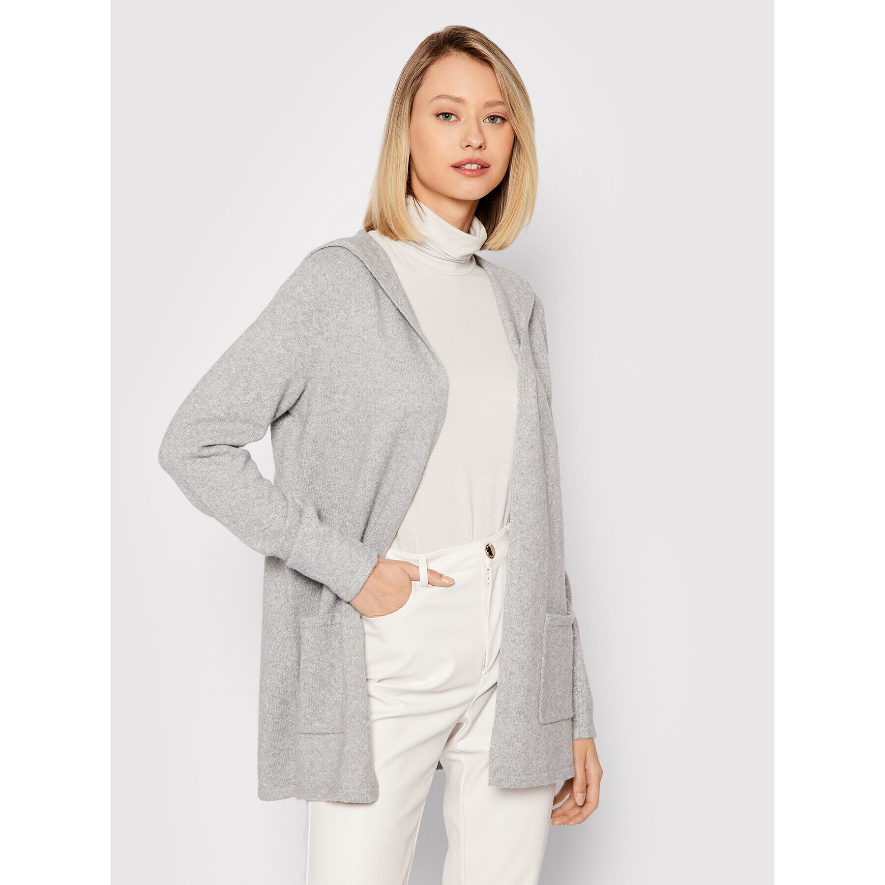 Vero Moda Kardigan Doffy 10235948 Šedá Loose Fit - Pepit.cz