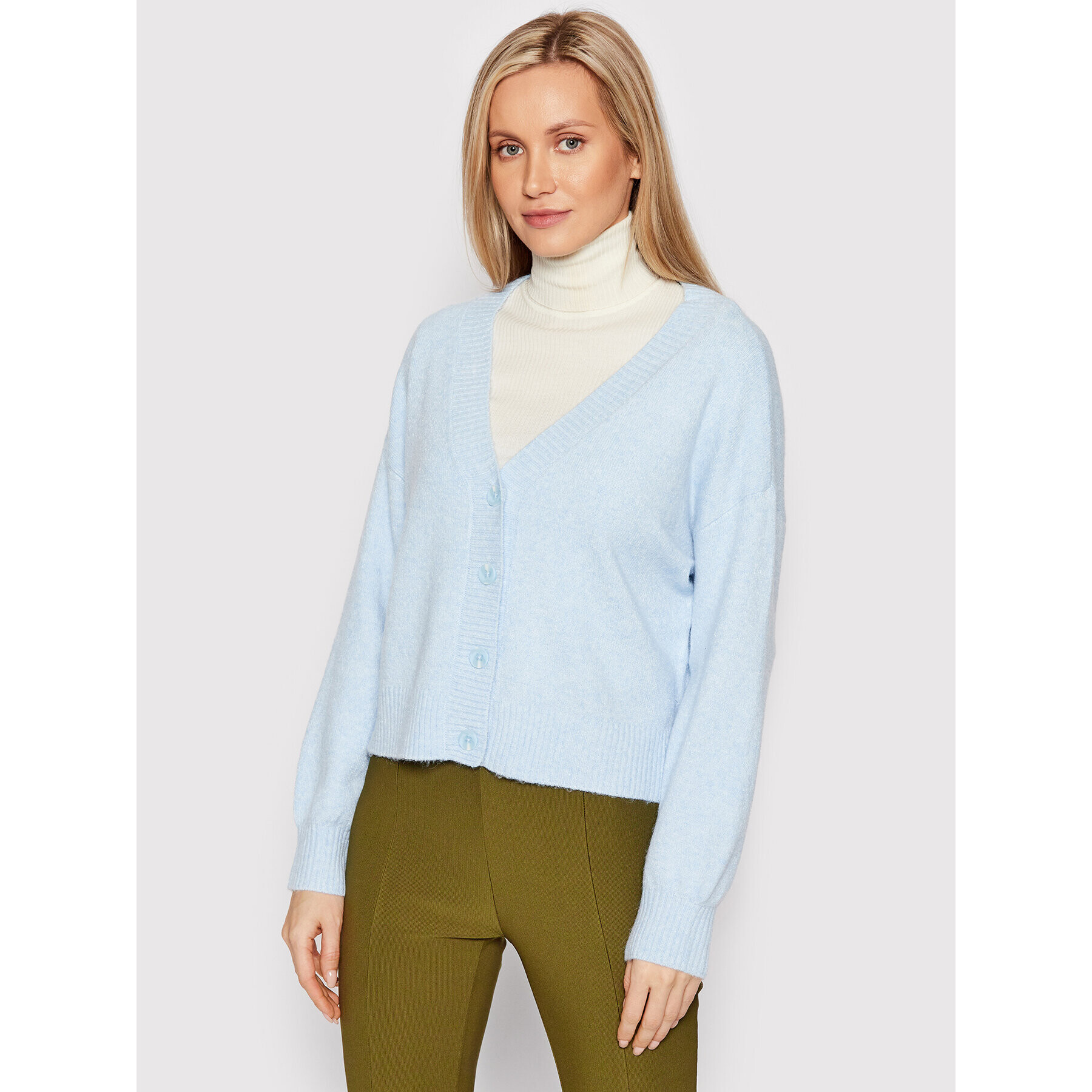 Vero Moda Kardigan Doffy 10259445 Modrá Relaxed Fit - Pepit.cz