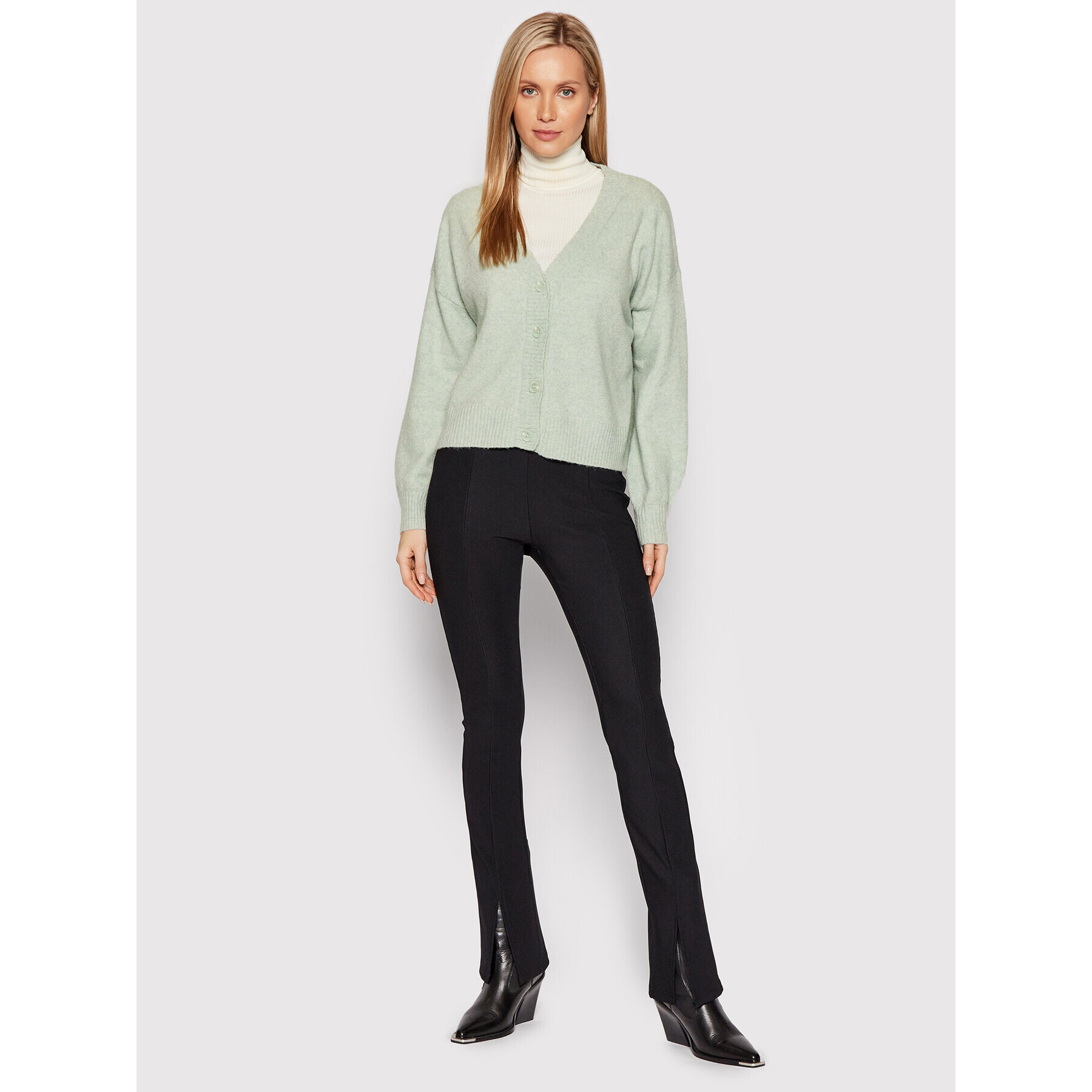 Vero Moda Kardigan Doffy 10259445 Zelená Relaxed Fit - Pepit.cz