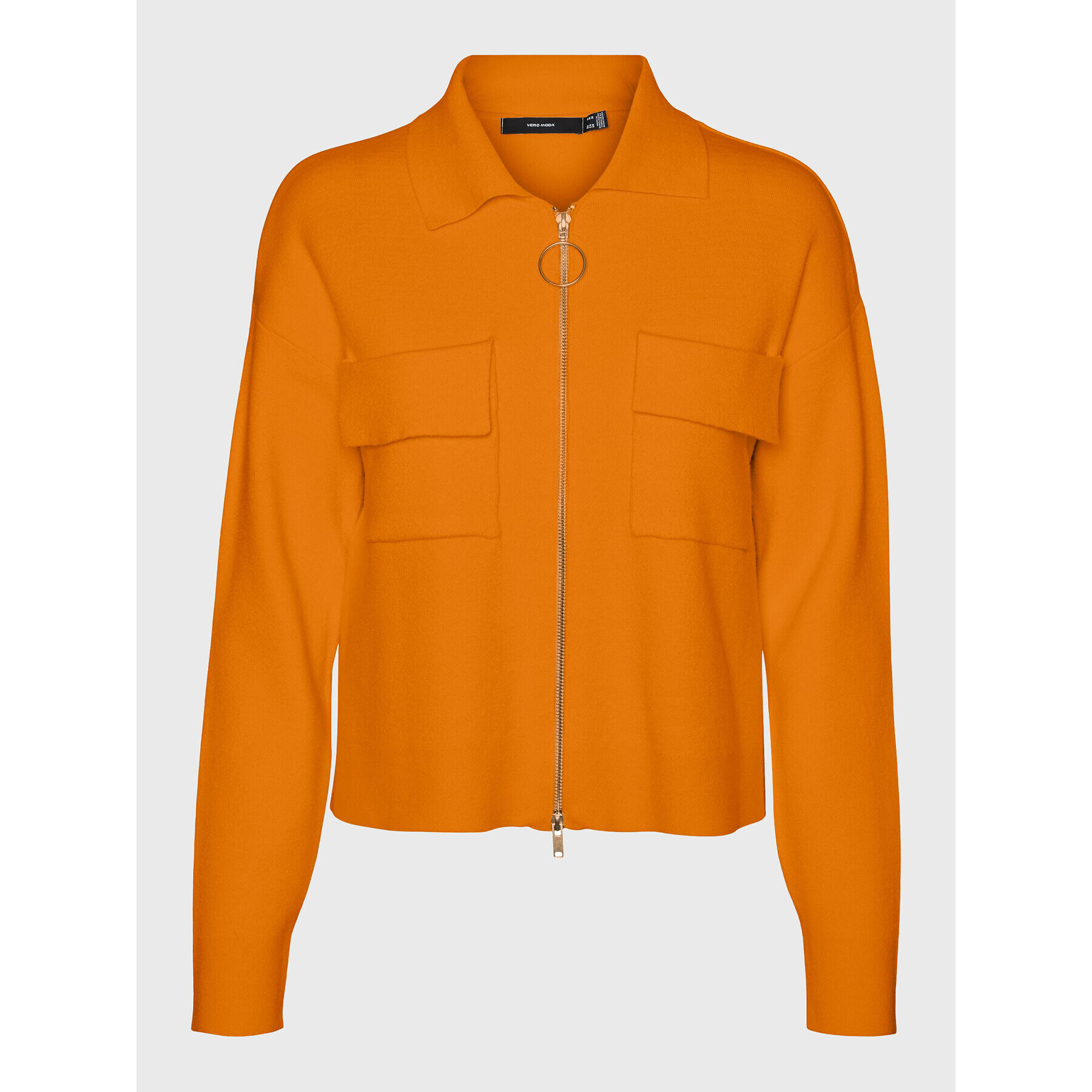 Vero Moda Kardigan Gold 10270619 Oranžová Regular Fit - Pepit.cz