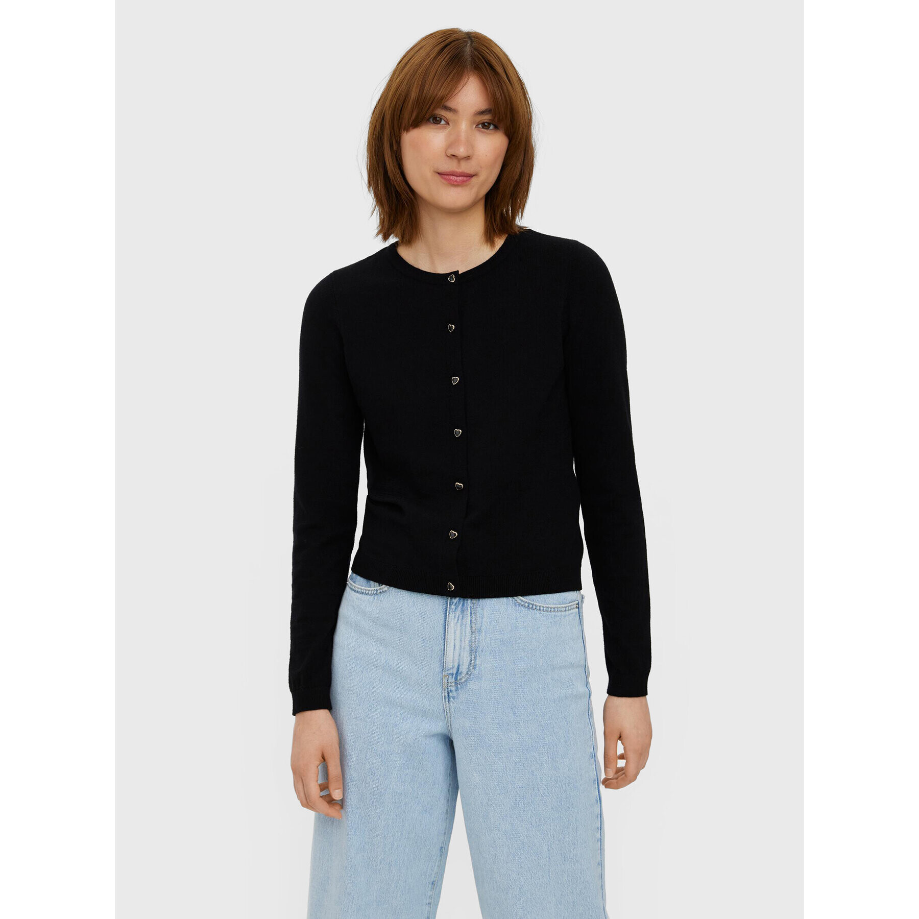 Vero Moda Kardigan Karis 10268702 Černá Regular Fit - Pepit.cz