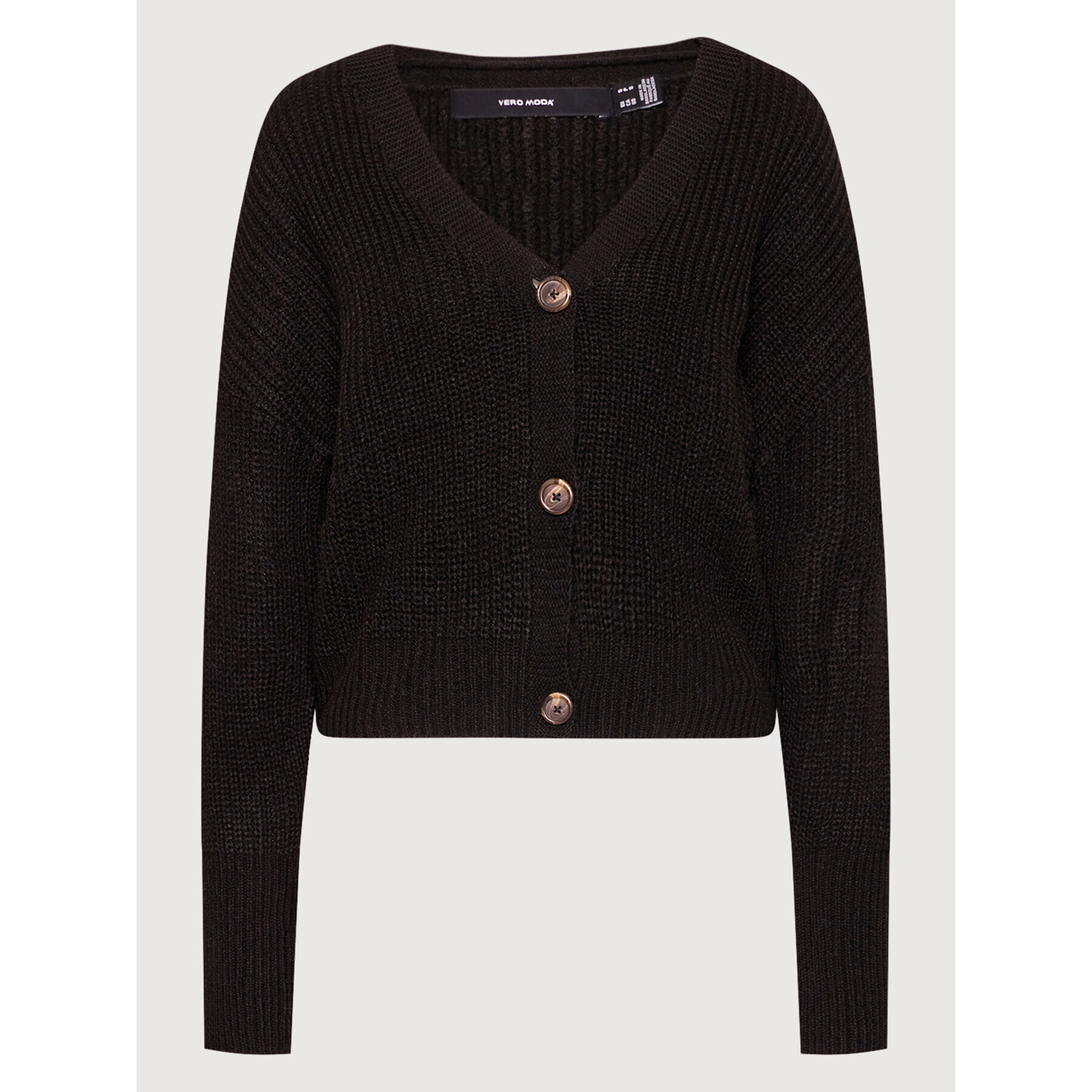 Vero Moda Kardigan Lea 10249632 Černá Relaxed Fit - Pepit.cz