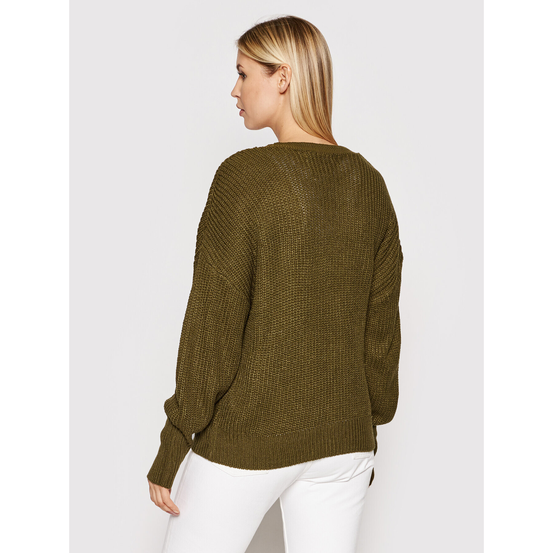 Vero Moda Kardigan Lea 10249632 Zelená Relaxed Fit - Pepit.cz