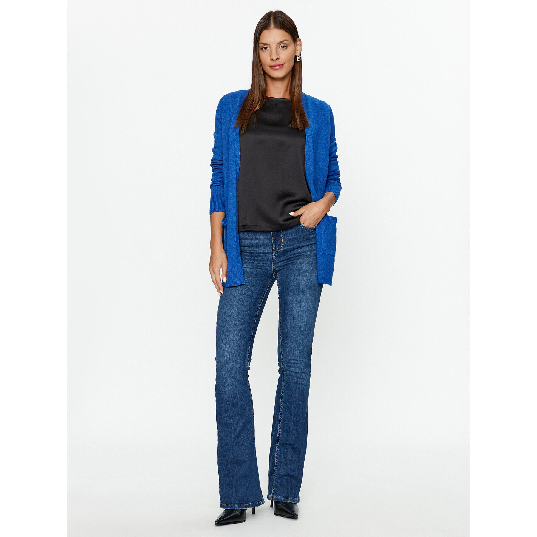 Vero Moda Kardigan Lillie 10269434 Tmavomodrá Regular Fit - Pepit.cz