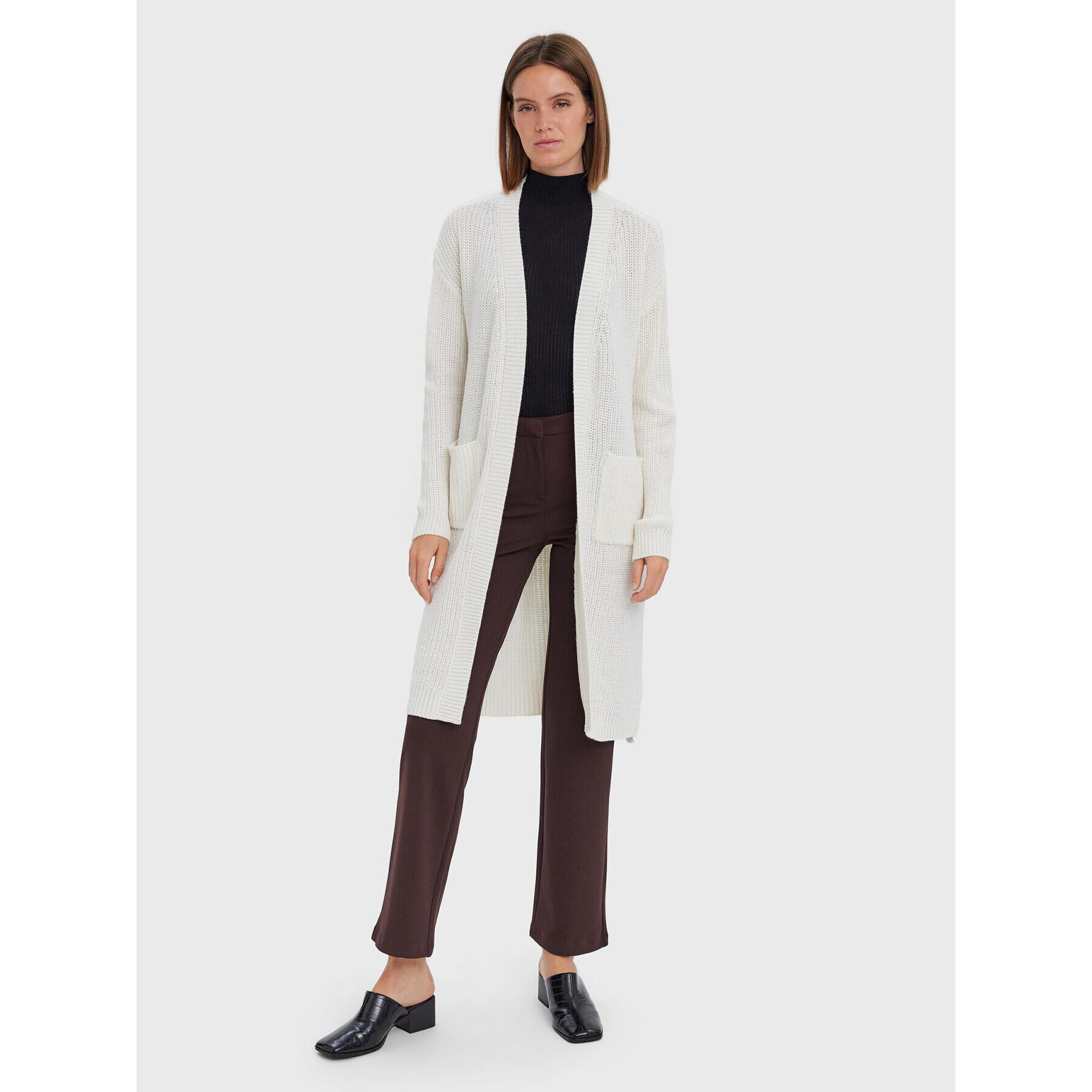 Vero Moda Kardigan Sayla 10268501 Écru Regular Fit - Pepit.cz