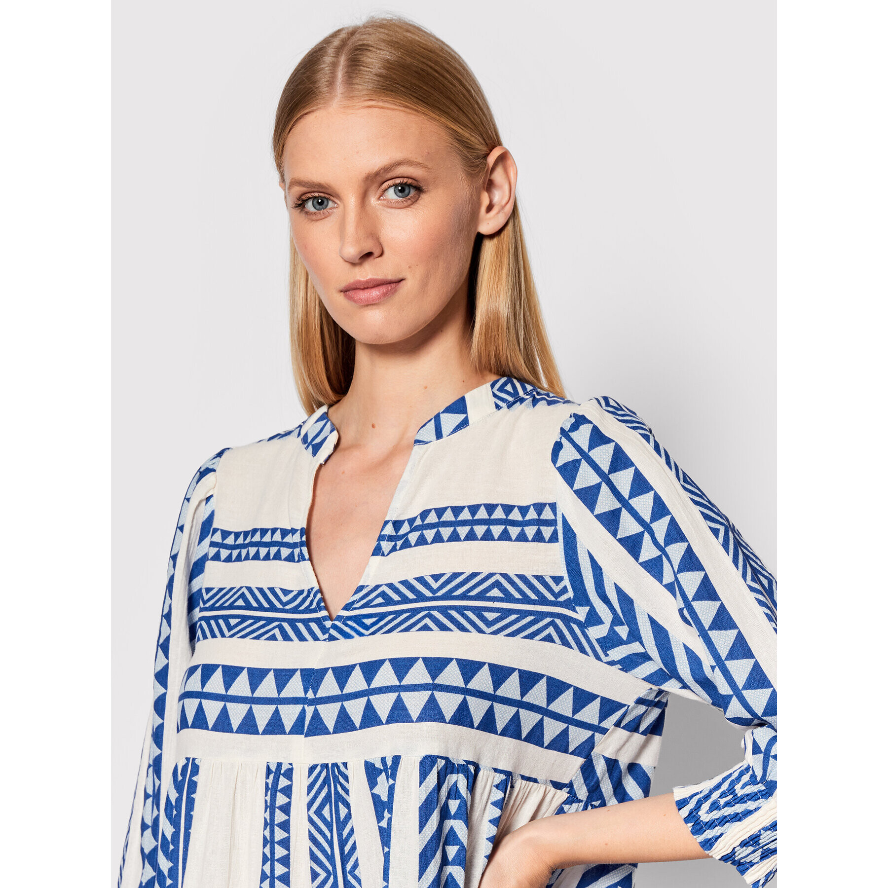 Vero Moda Každodenní šaty Dicthe 10249617 Béžová Relaxed Fit - Pepit.cz