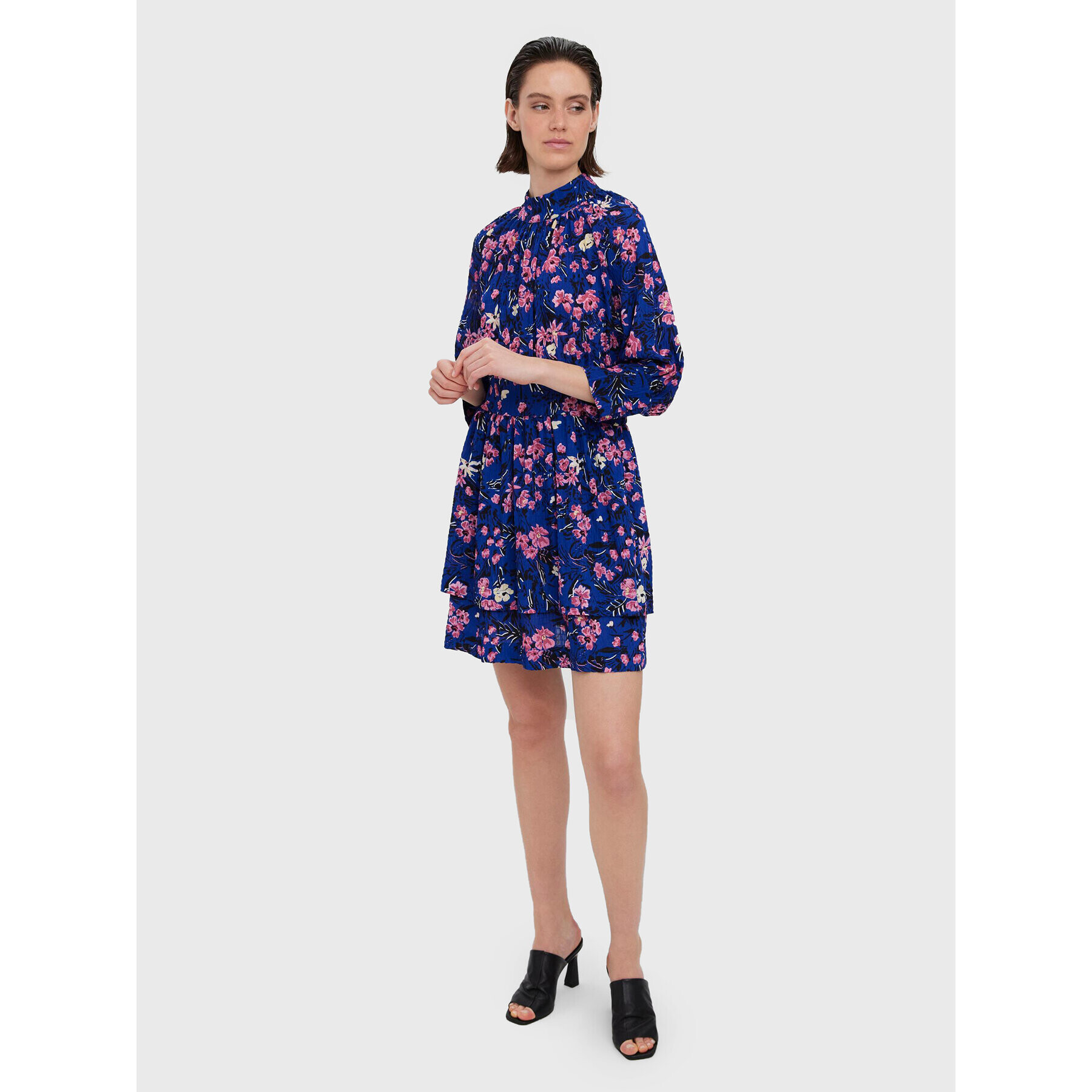 Vero Moda Každodenní šaty Gunna 10273234 Tmavomodrá Regular Fit - Pepit.cz