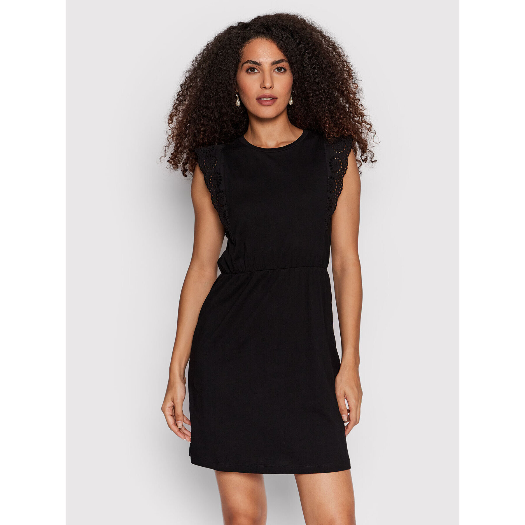 Vero Moda Každodenní šaty Hollyn 10265206 Černá Regular Fit - Pepit.cz