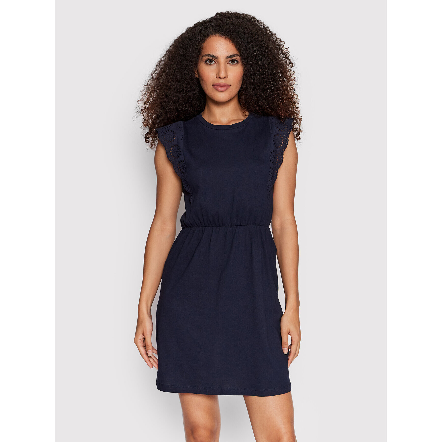 Vero Moda Každodenní šaty Hollyn 10265206 Tmavomodrá Regular Fit - Pepit.cz