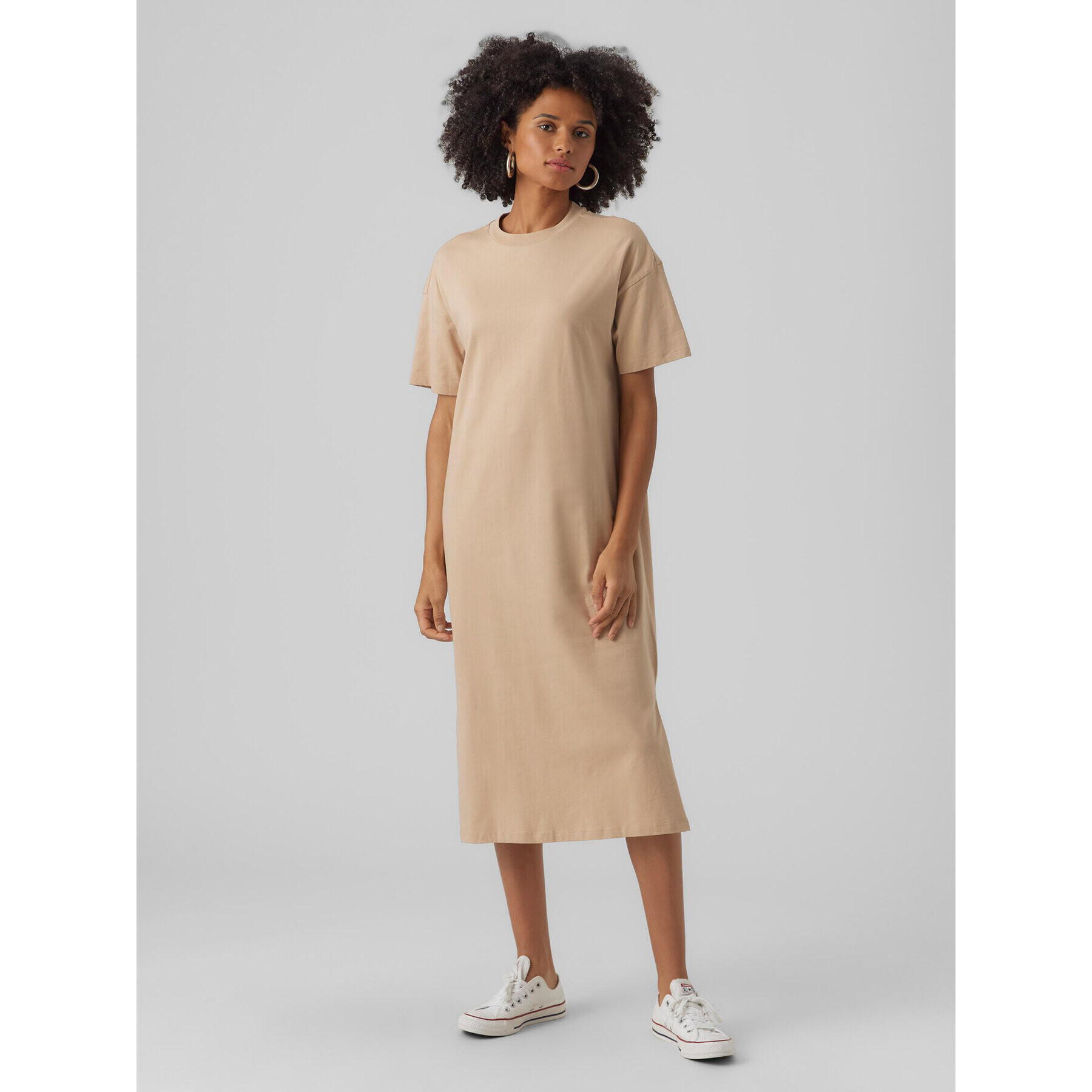 Vero Moda Každodenní šaty Molly 10286081 Béžová Regular Fit - Pepit.cz