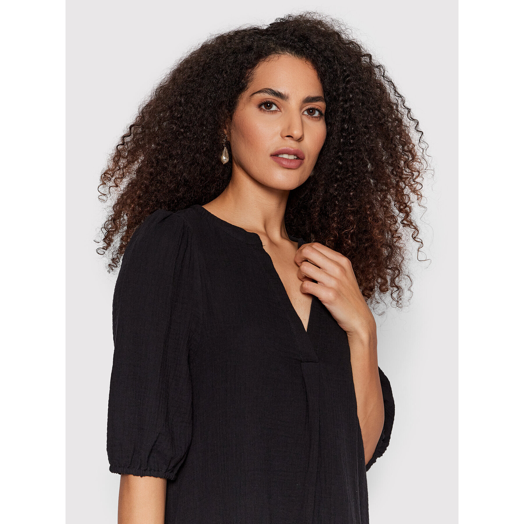 Vero Moda Každodenní šaty Natali 10263267 Černá Regular Fit - Pepit.cz