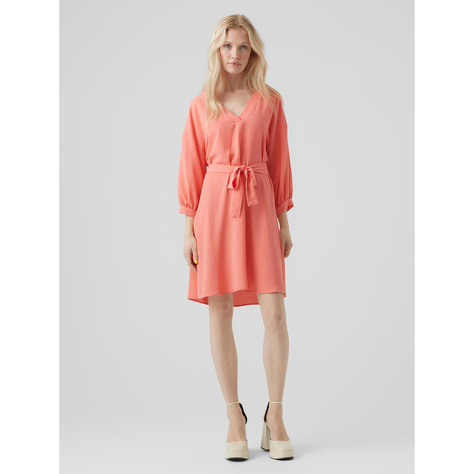 Vero Moda Každodenní šaty Pye 10284134 Oranžová Regular Fit - Pepit.cz