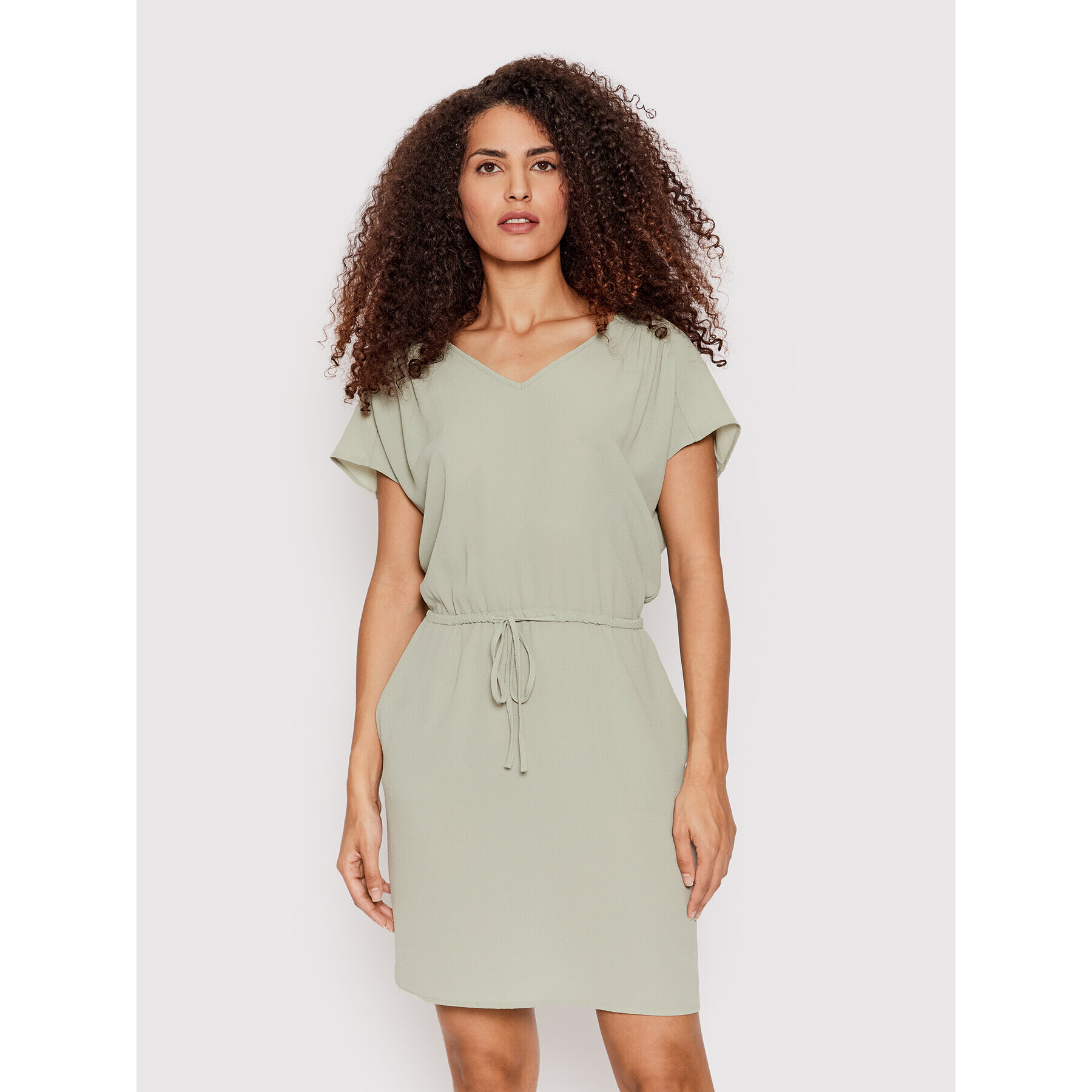 Vero Moda Každodenní šaty Sallini 10266793 Zelená Regular Fit - Pepit.cz