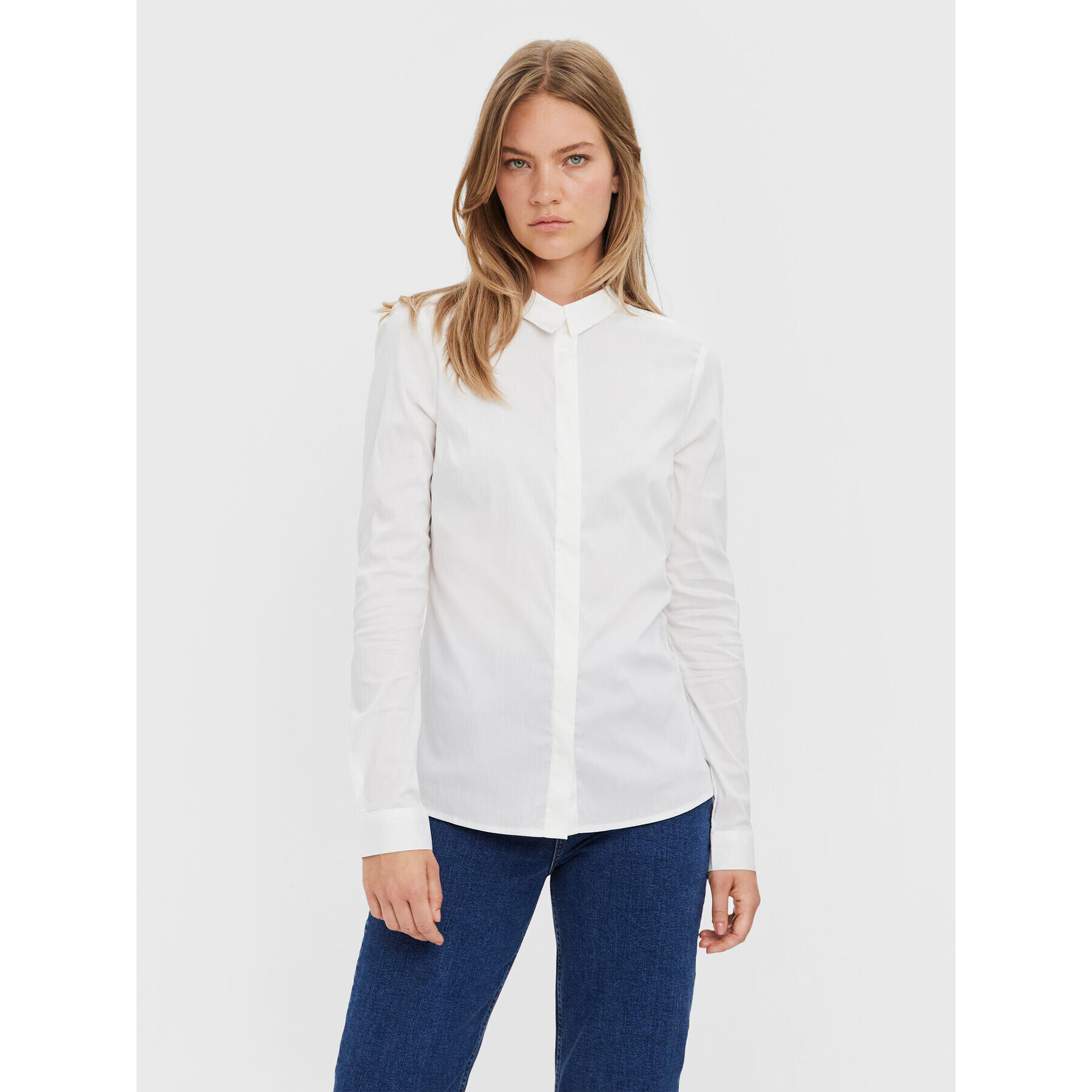 Vero Moda Košile Lady 10164900 Bílá Slim Fit - Pepit.cz