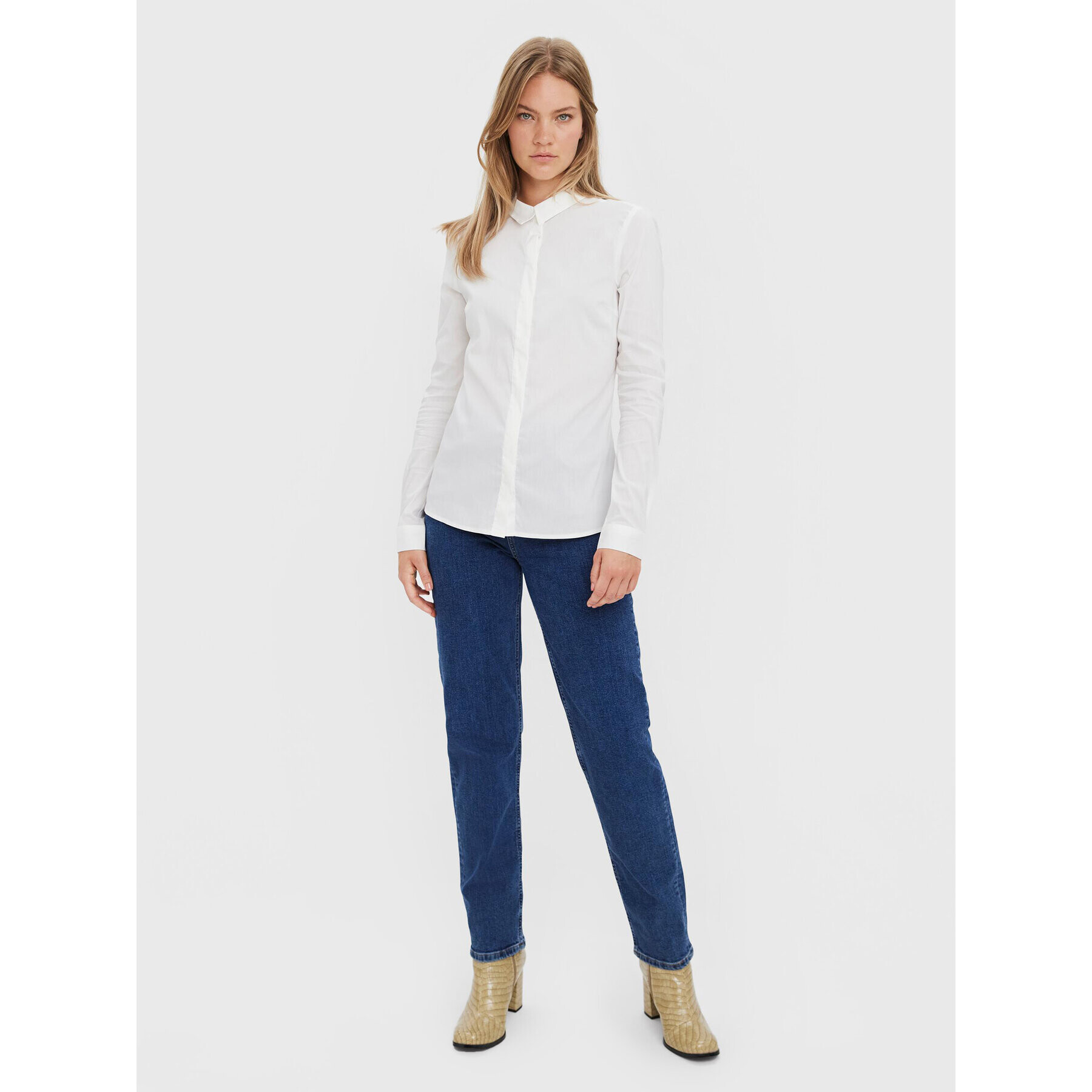 Vero Moda Košile Lady 10164900 Bílá Slim Fit - Pepit.cz