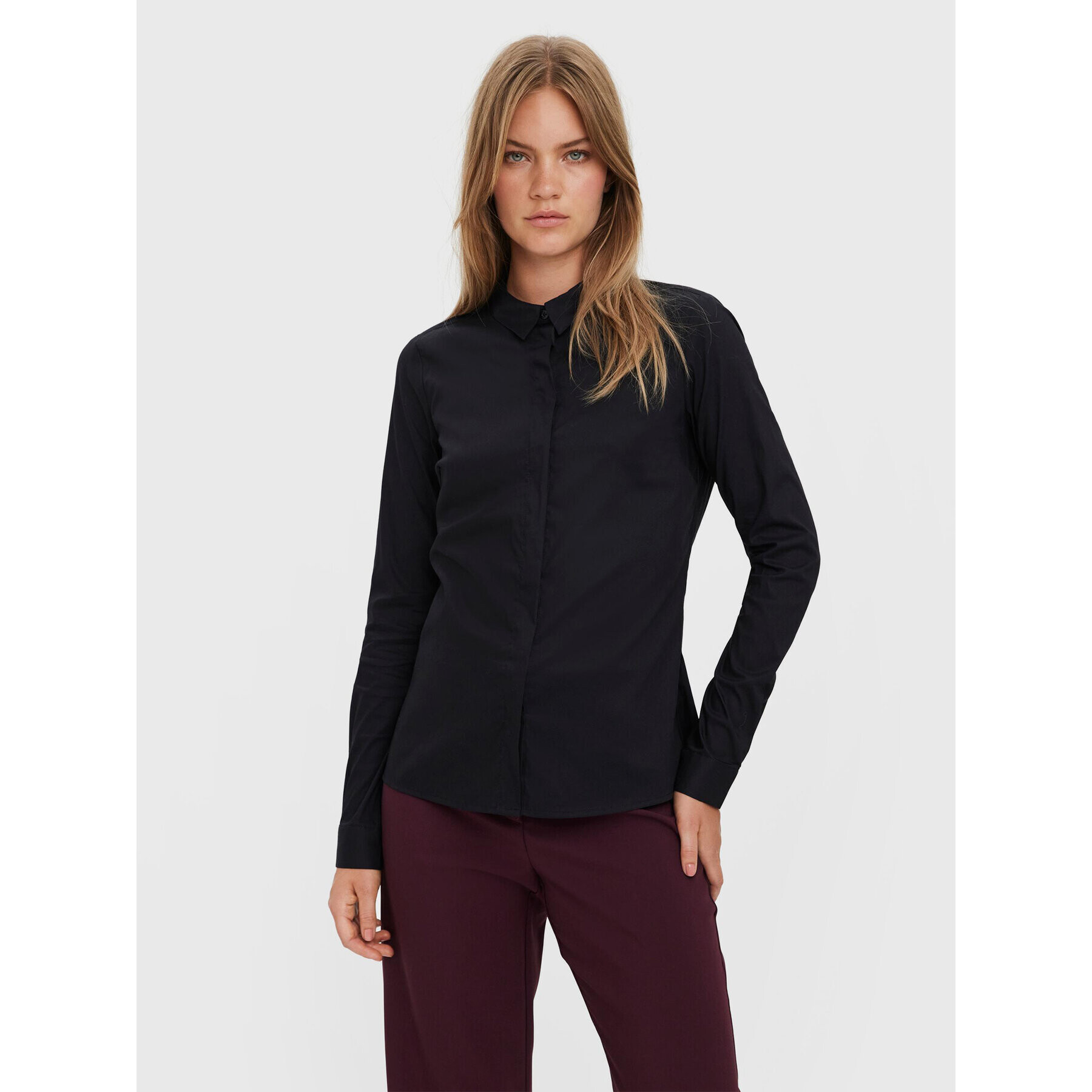 Vero Moda Košile Lady 10164900 Černá Slim Fit - Pepit.cz