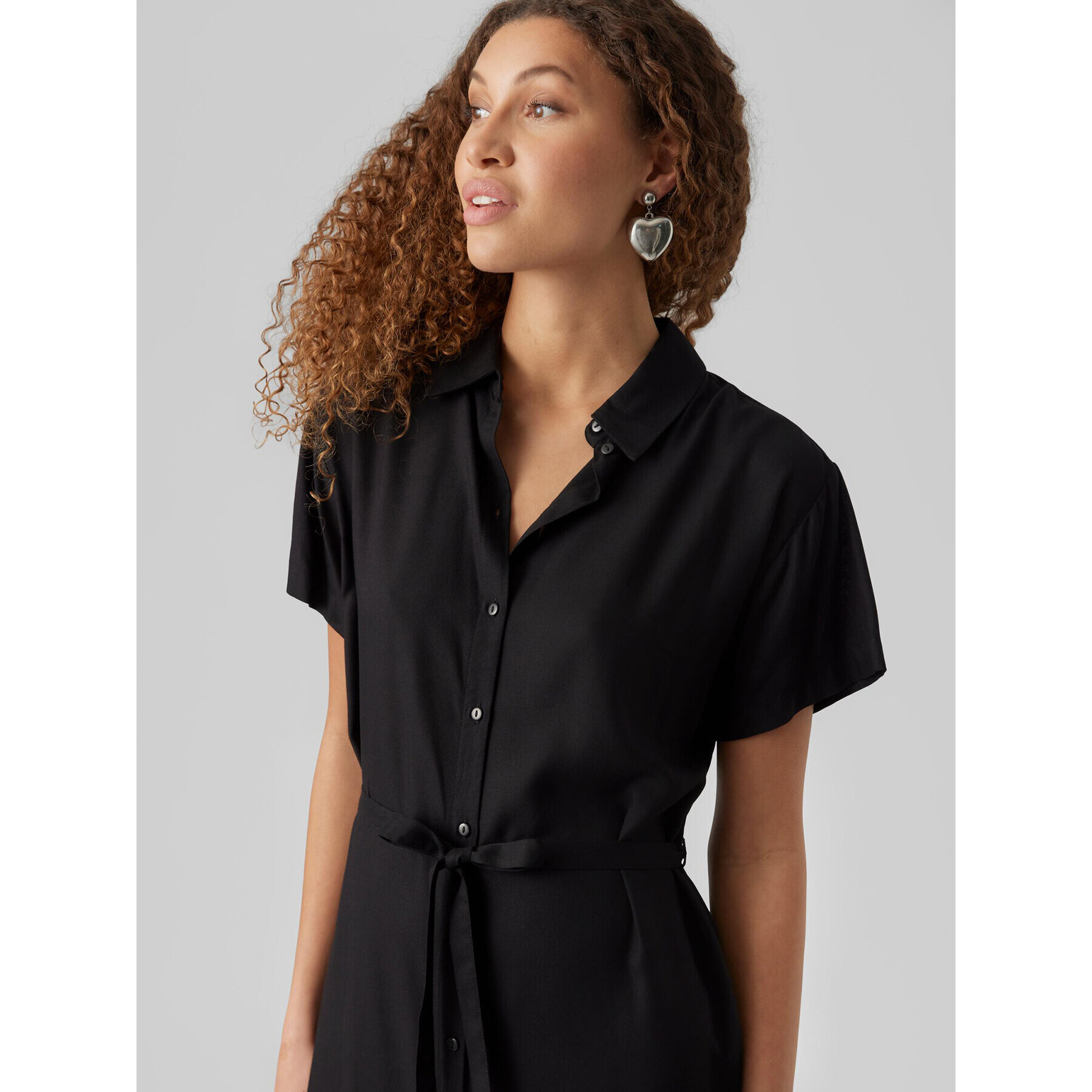 Vero Moda Košilové šaty 10279684 Černá Regular Fit - Pepit.cz