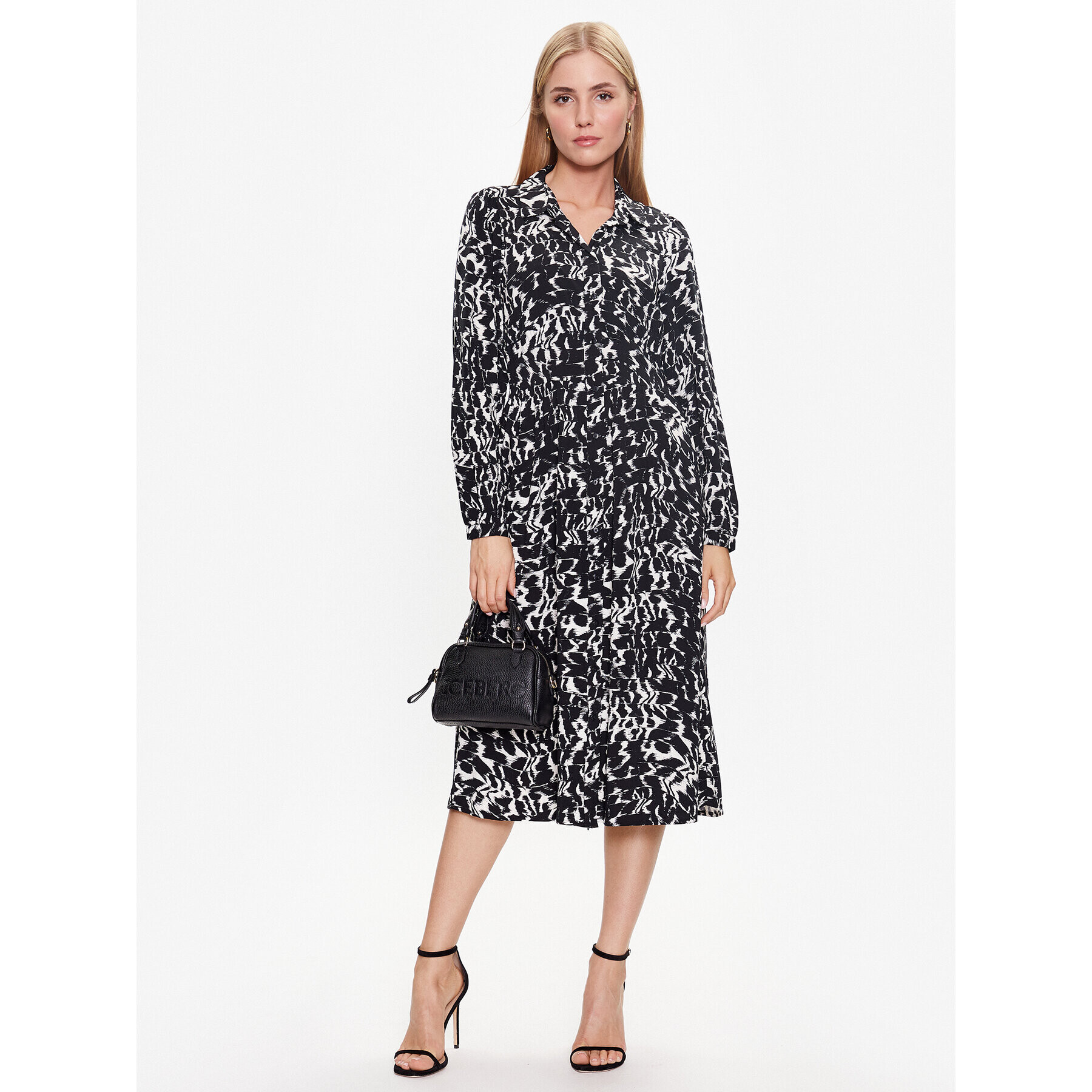 Vero Moda Košilové šaty Rita 10282267 Černá Standard Fit - Pepit.cz