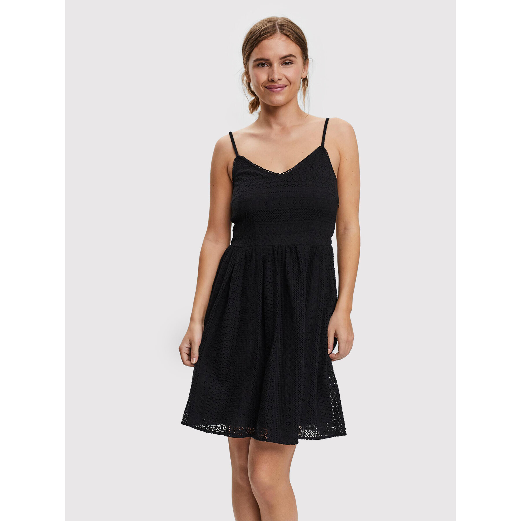 Vero Moda Letní šaty Honey 10220925 Černá Regular Fit - Pepit.cz