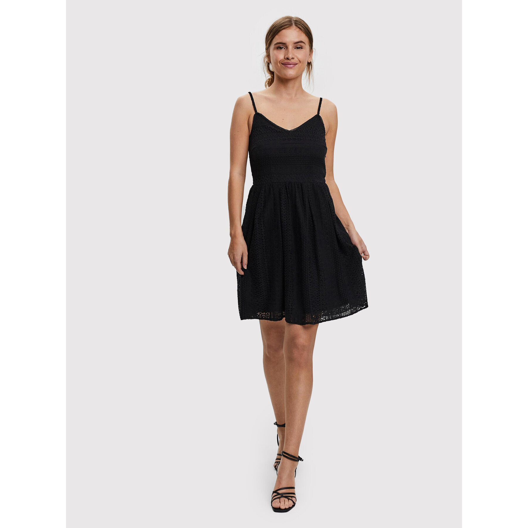 Vero Moda Letní šaty Honey 10220925 Černá Regular Fit - Pepit.cz