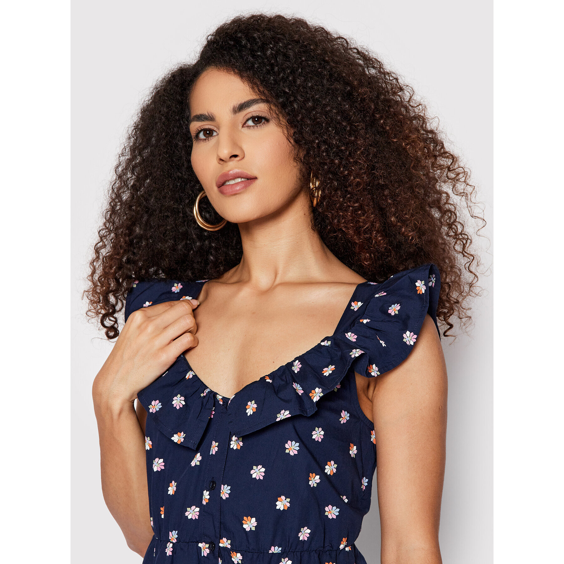 Vero Moda Letní šaty Nibi 10263164 Tmavomodrá Regular Fit - Pepit.cz