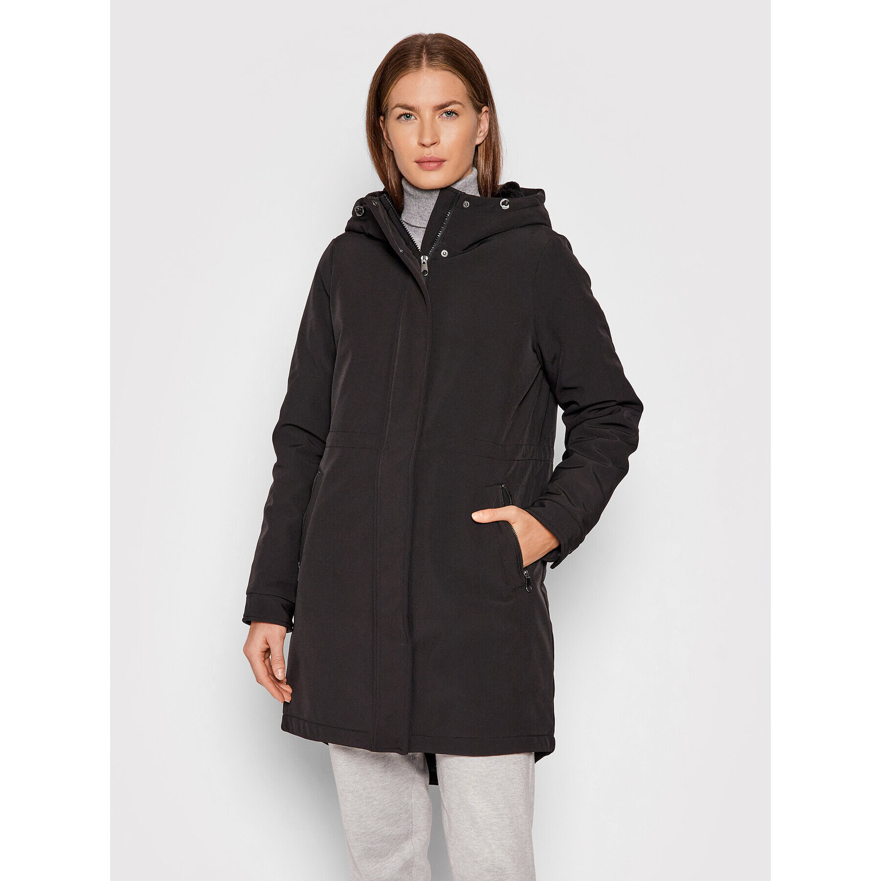 Vero Moda Parka Cleanmila 10235311 Černá Regular Fit - Pepit.cz